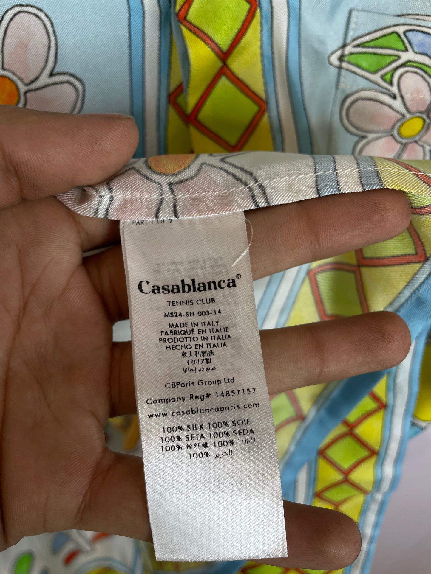 Casablanca Silk Floral Button Up New XXS (Fits Medium) With Tags