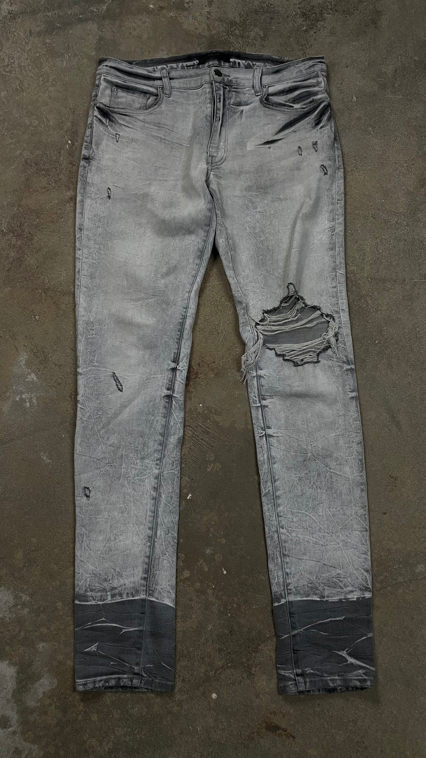 Amiri Plain Thrasher Grey Used 34