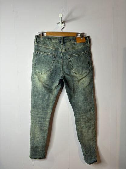 Purple Jeans Blue Dark Wash Plain