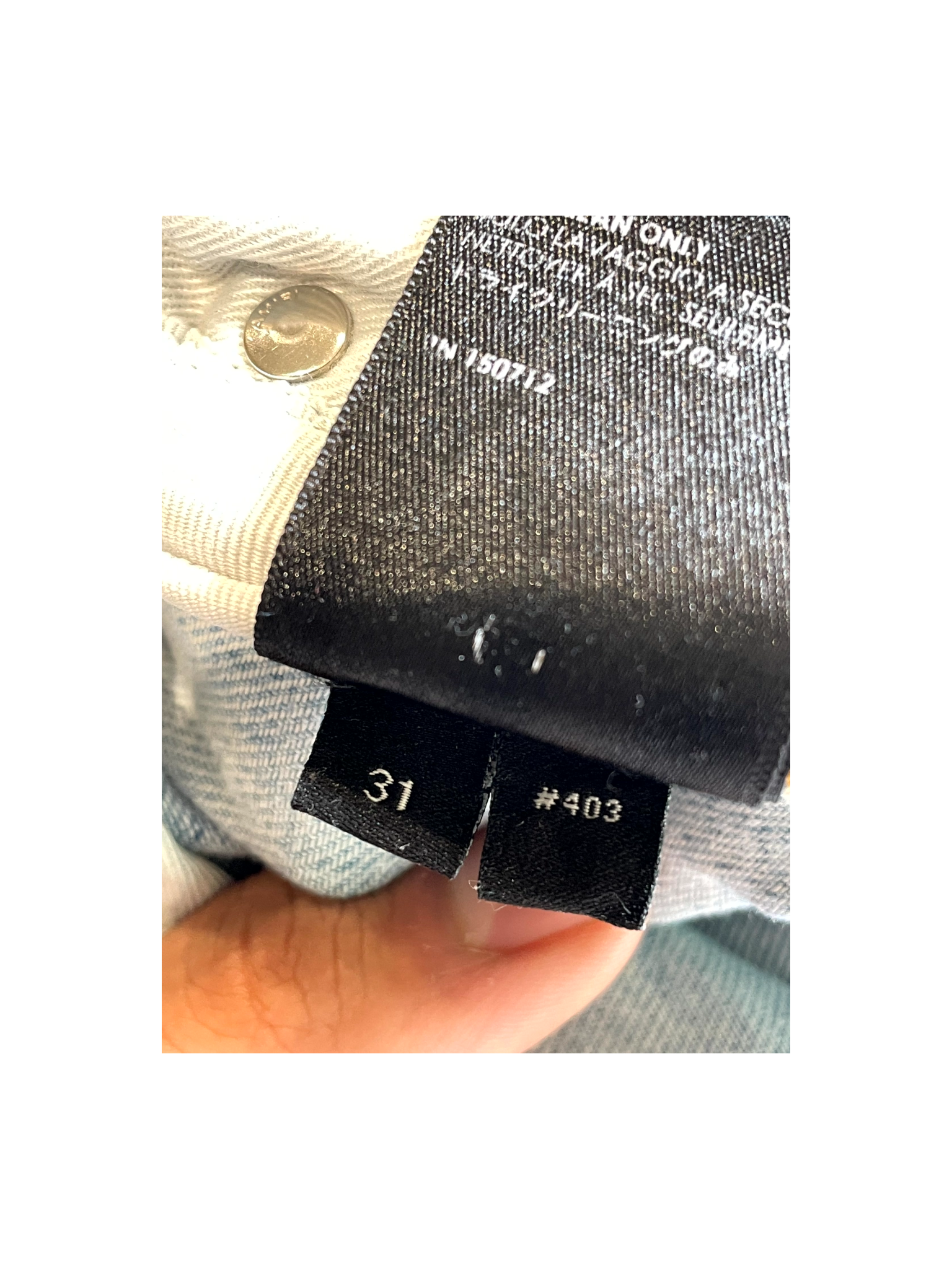 Amiri MX1 Zebra Patch Light Wash Jeans