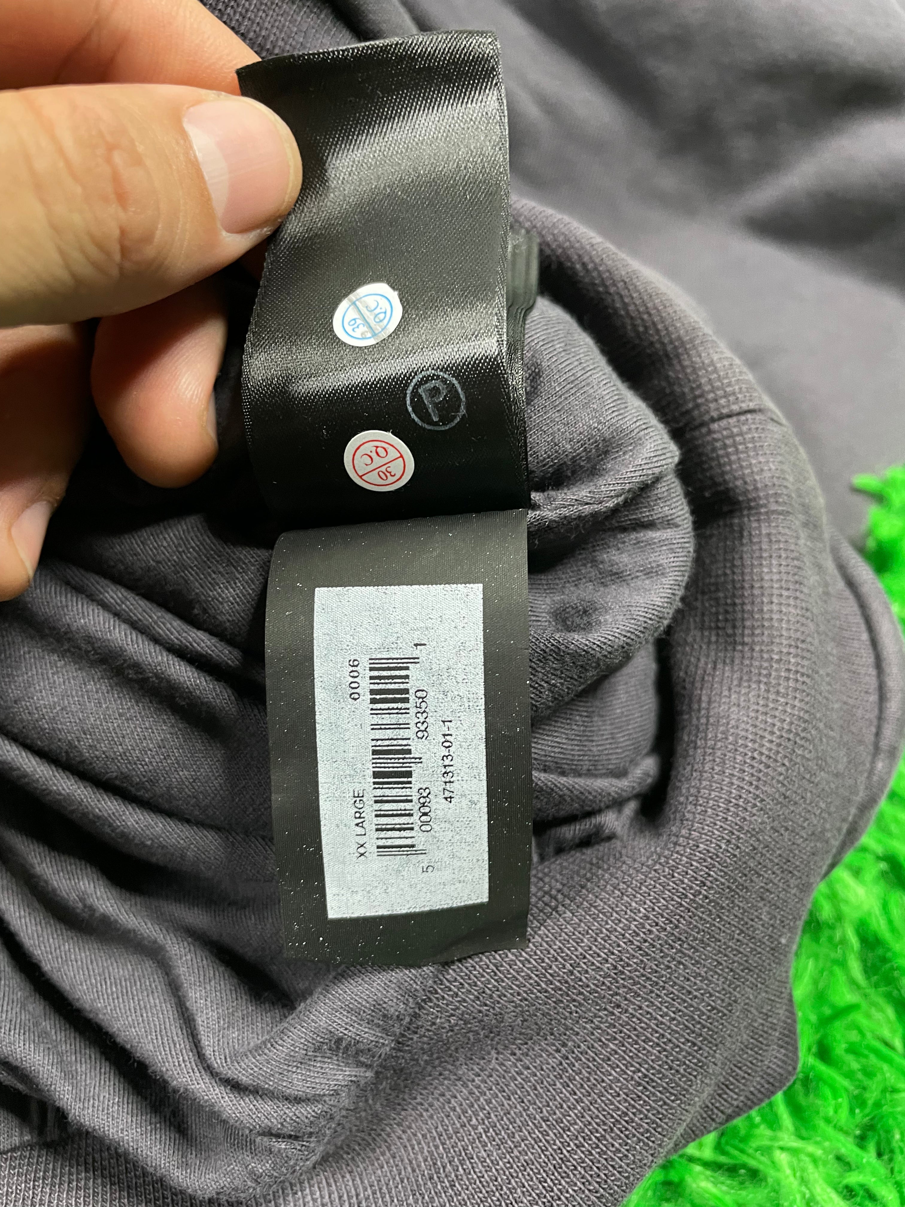 YZY Gap Dove Hoodie Dark Grey size:XXL New