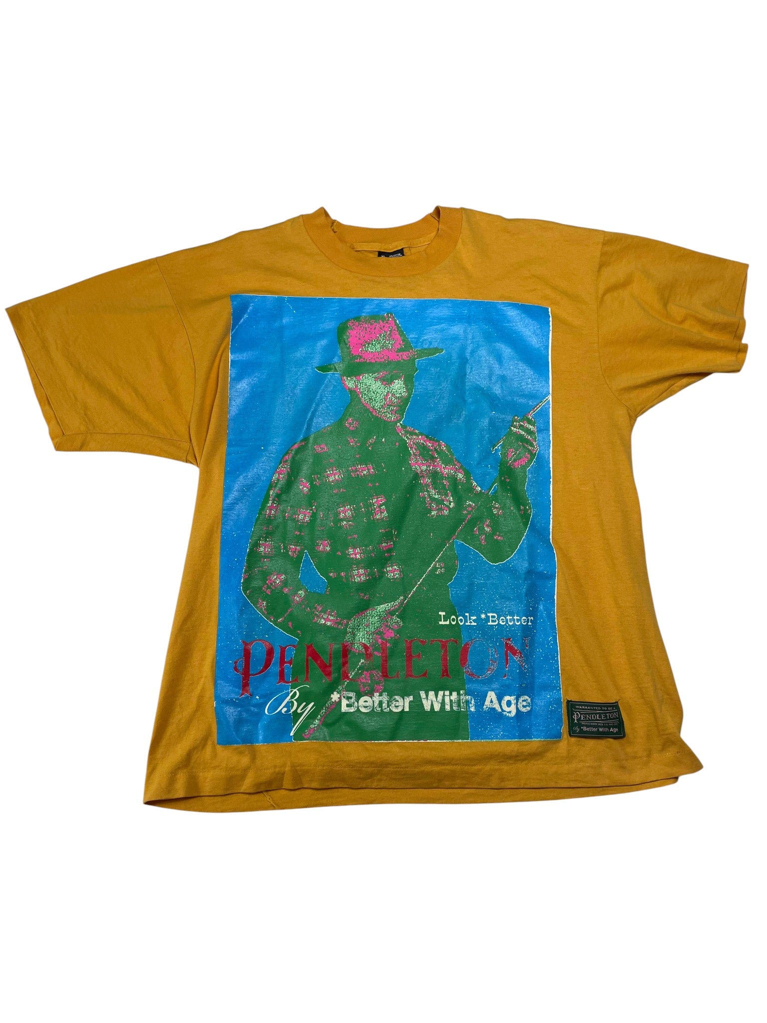 Better With Age 'Pendleton Novel' Yellow Tee