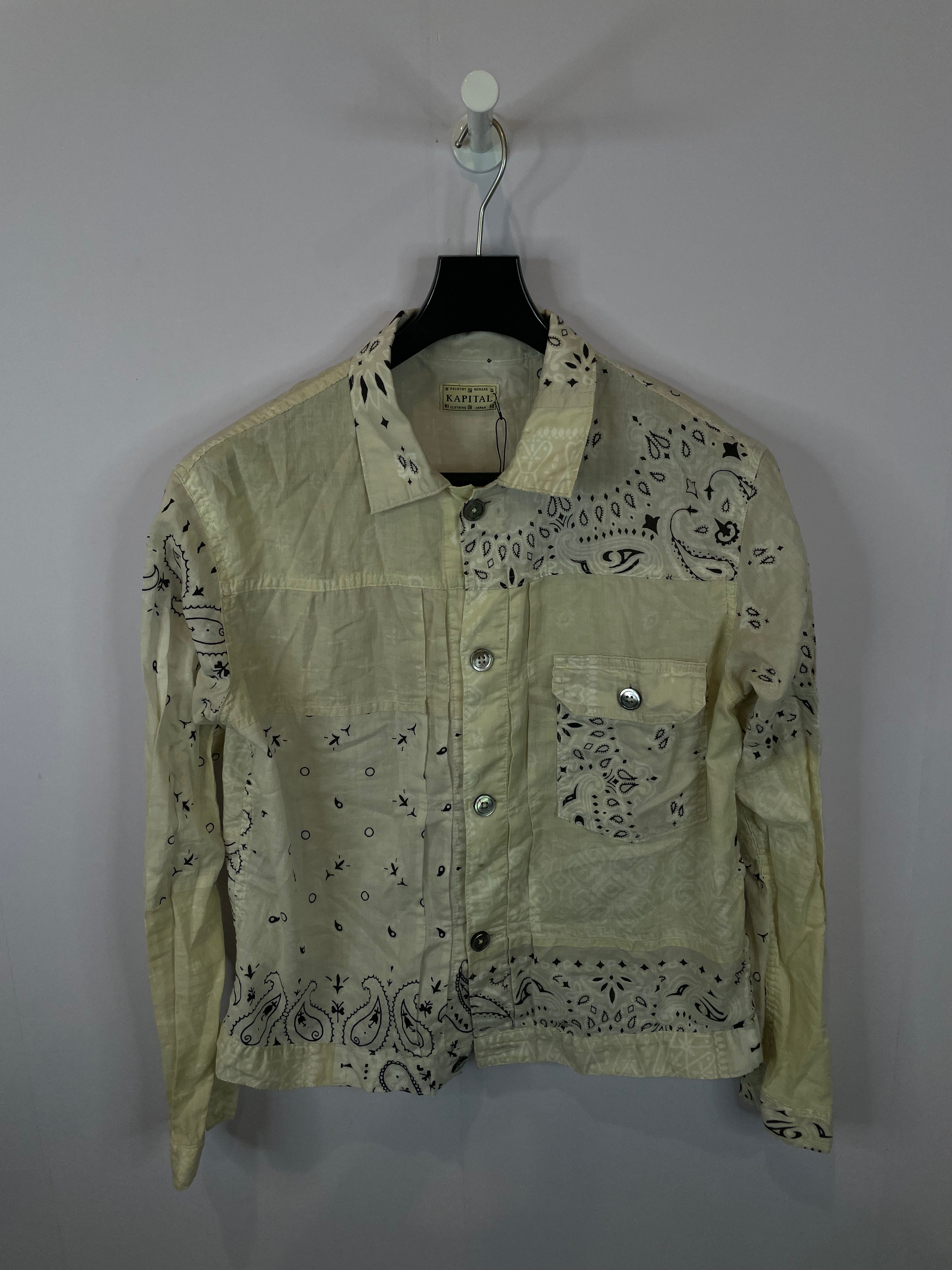 Kapital White Paisley Button Up Used 3 (Large)