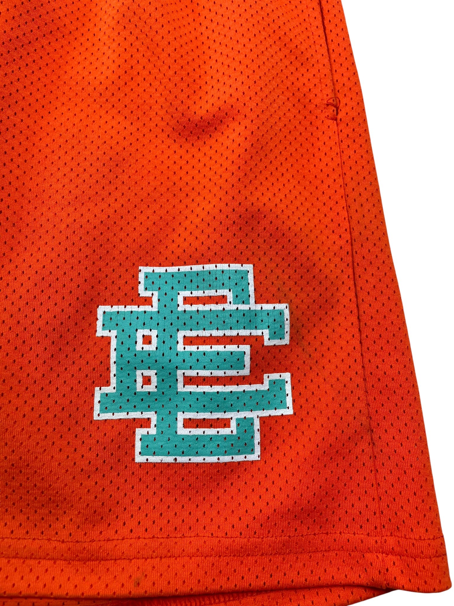Eric Emanuel 'Houston' Orange Mesh Shorts