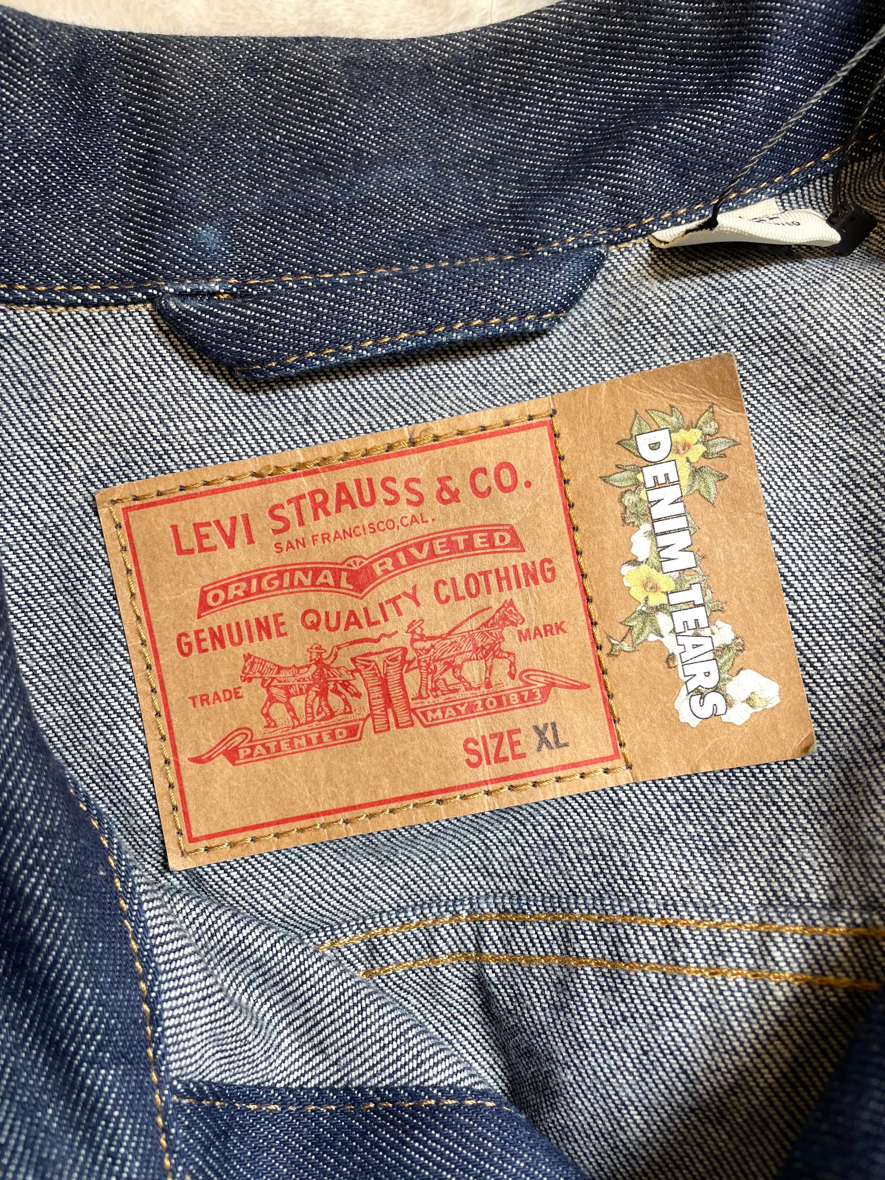 Levis Denim Tears Blue Jean Jacket