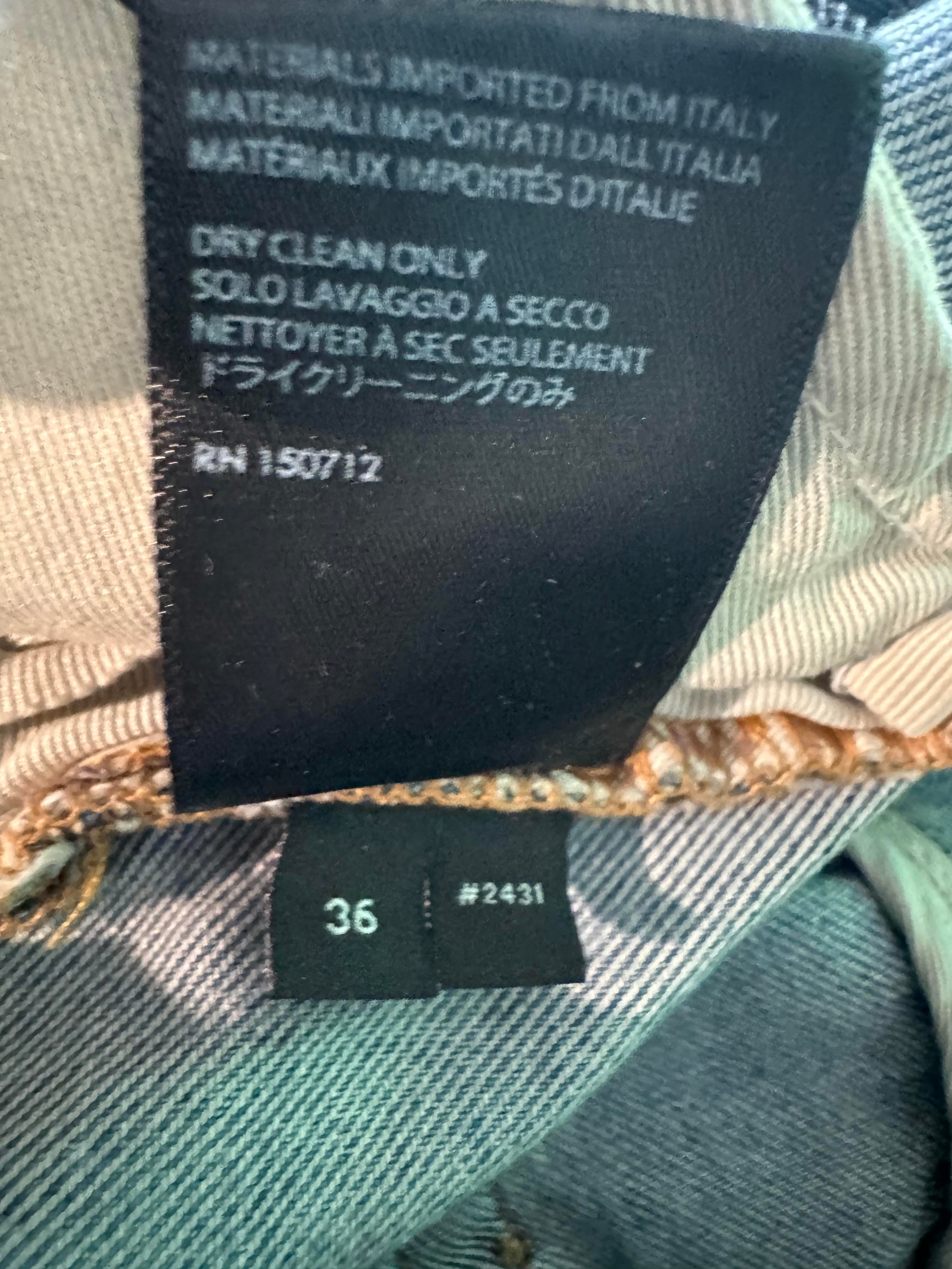 Amiri MX1 Light Wash, Blue & Red Patch Jeans