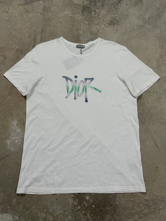 Dior Stitch Logo Tee Used Large