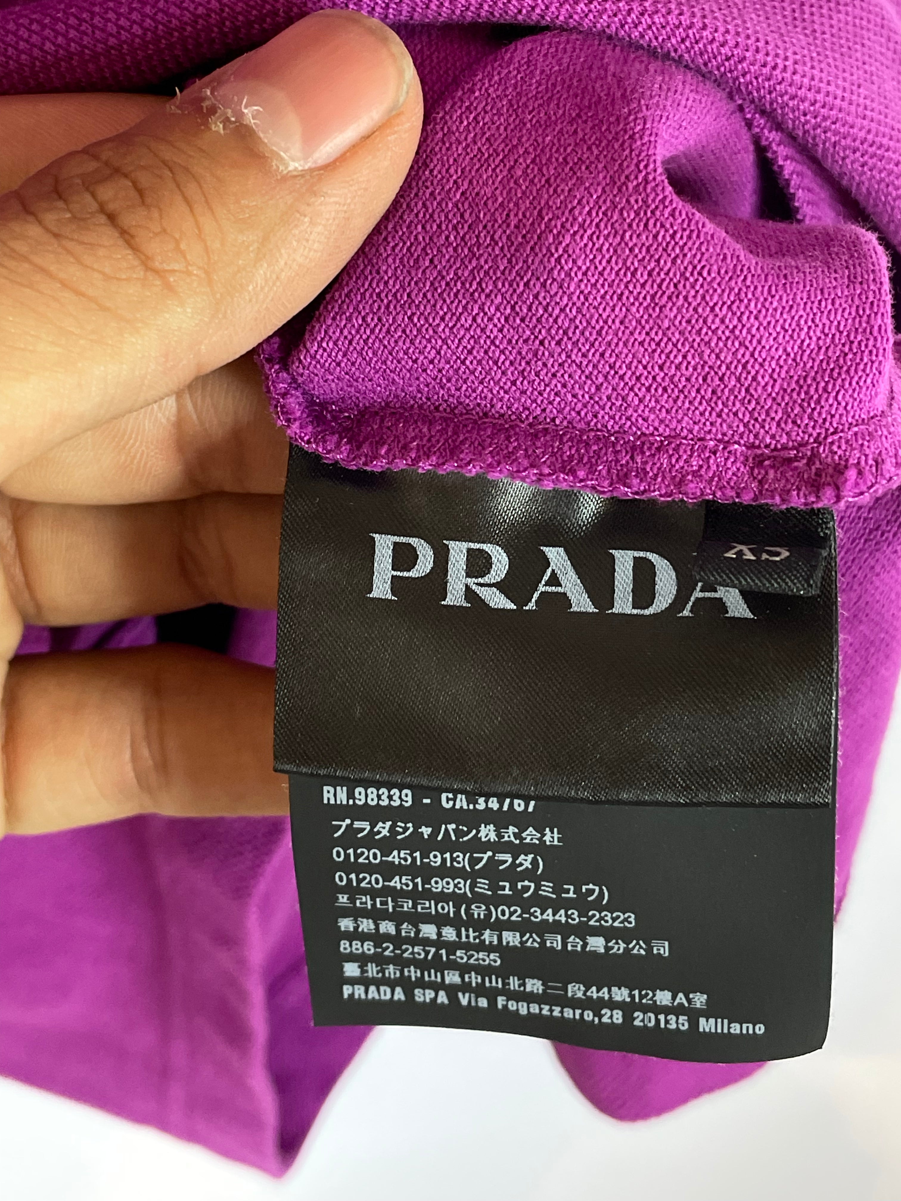 Prada Polo Purple Used XS
