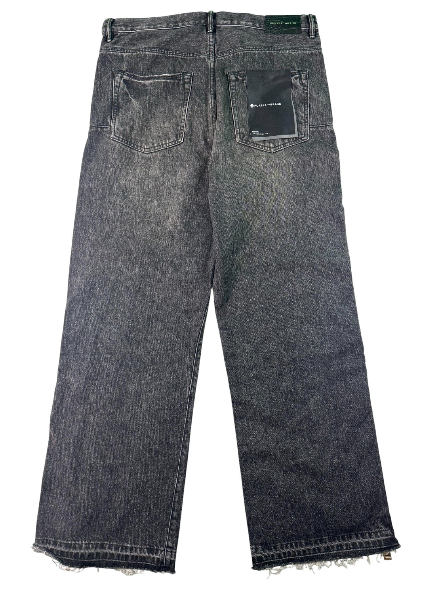 Purple Brand Zipper Denim Black Jeans