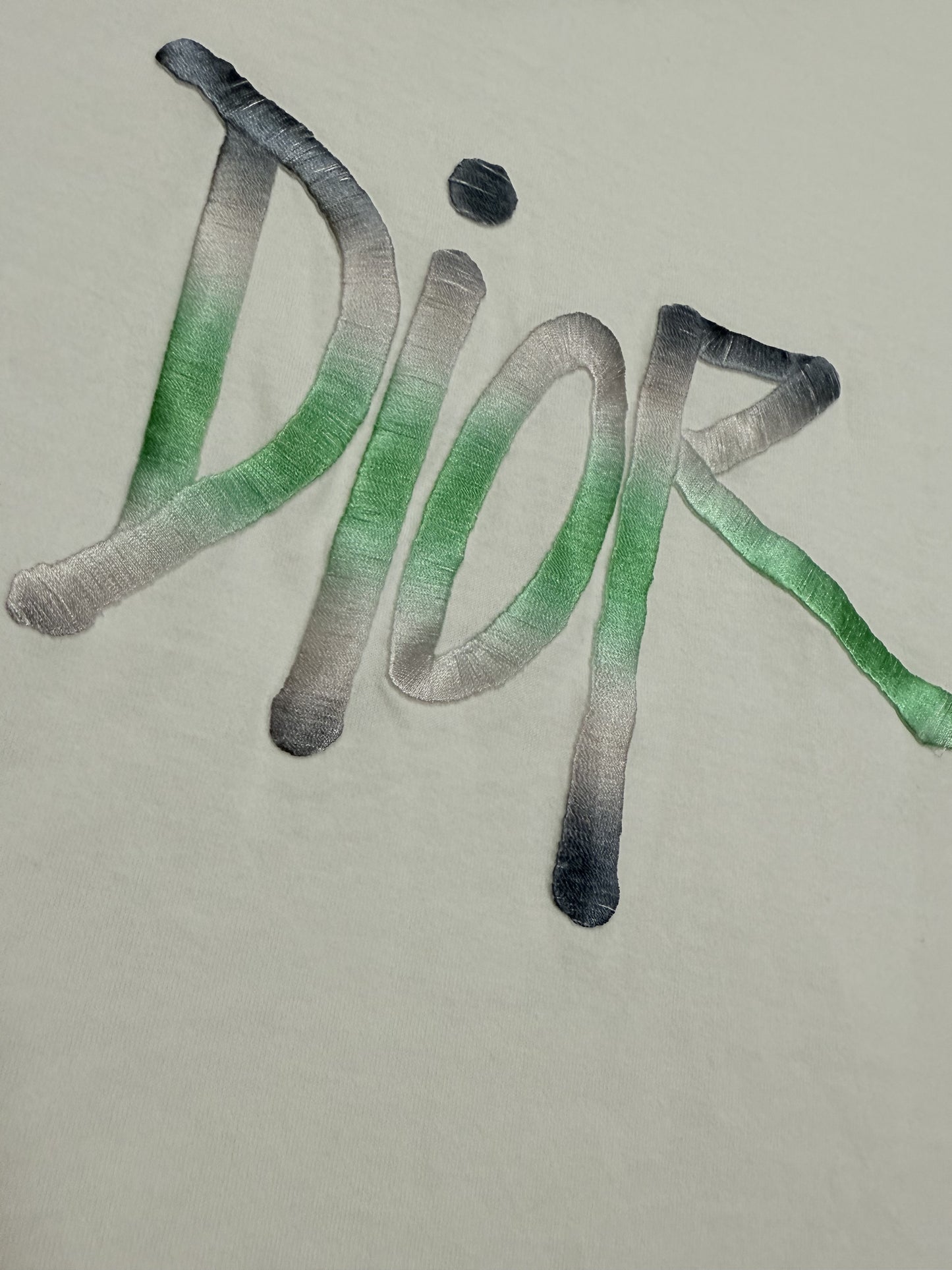 Dior Stitch Logo Tee Used Large