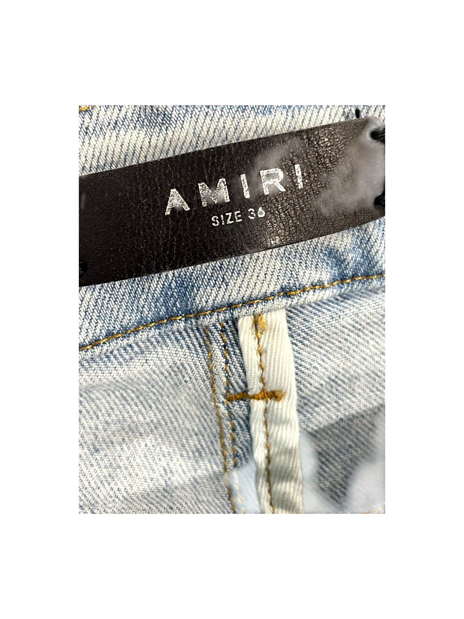 Amiri MX1 Patch Light Wash & Rainbow Jeans