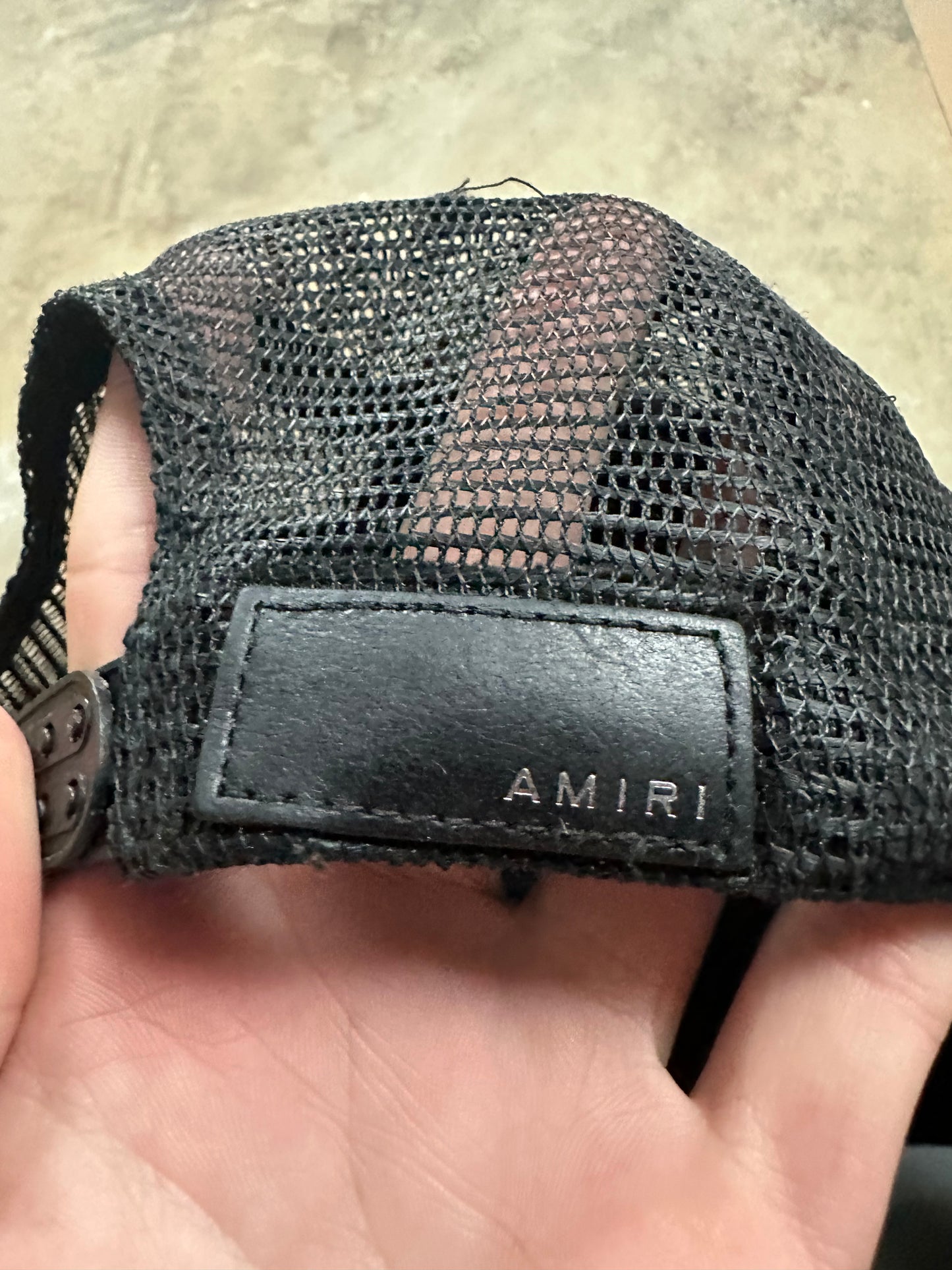 Amiri 3 Star Trucker Black (Faded) Used OSFM