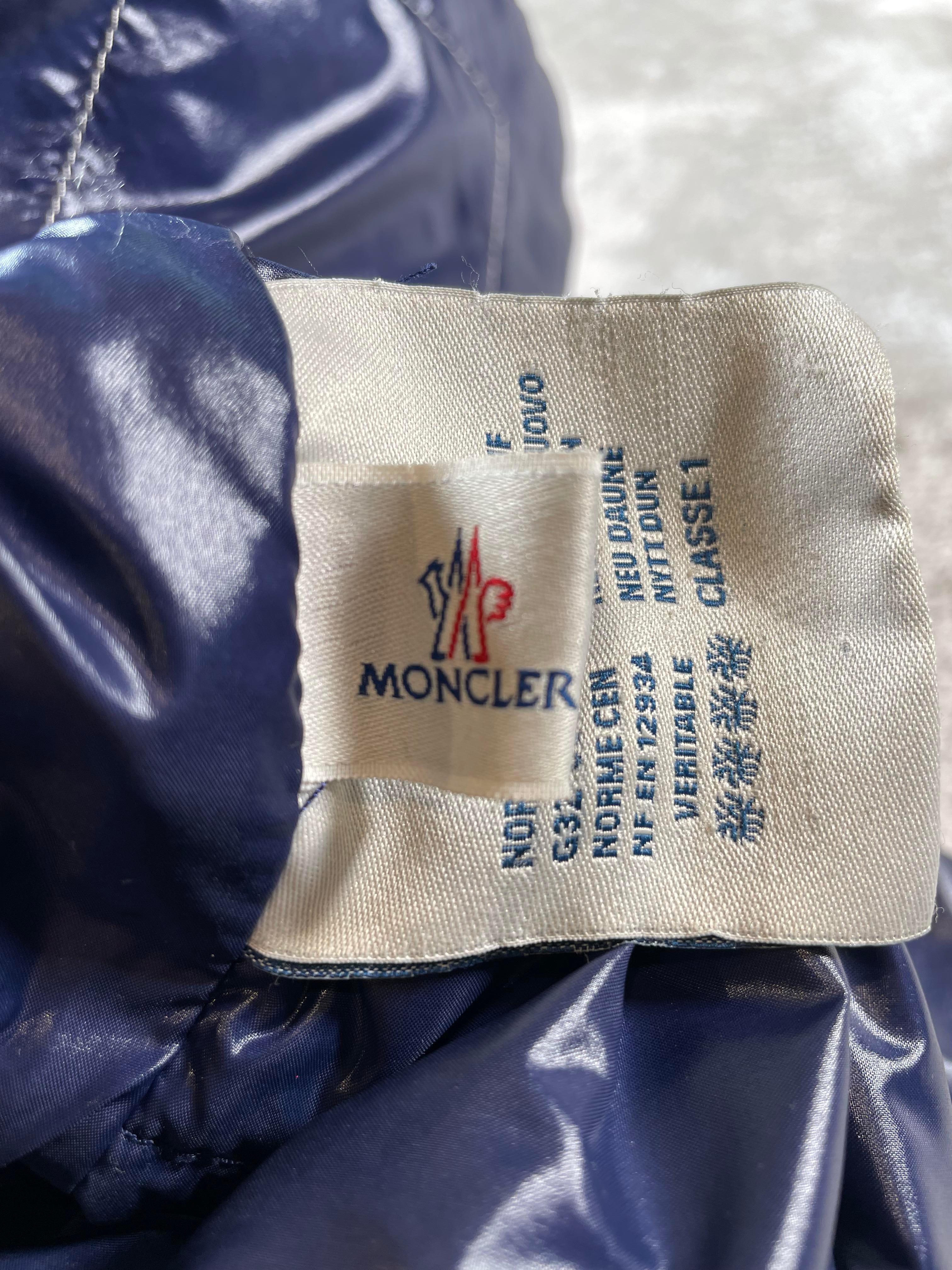 Moncler Chevalier Blue Puffer Jacket