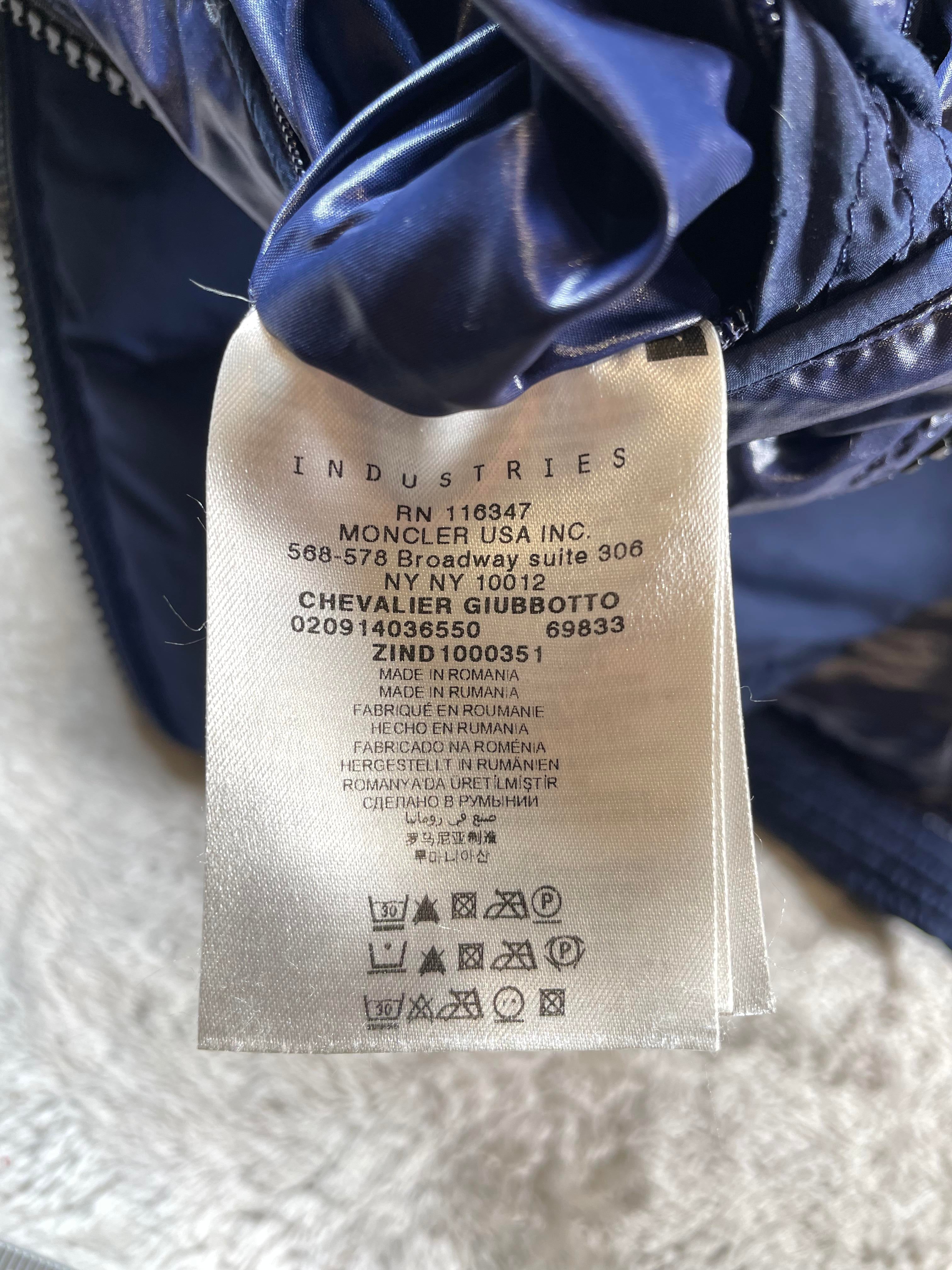 Moncler Chevalier Blue Puffer Jacket