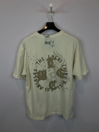 Amiri The Great China Wall Tee White Used Small