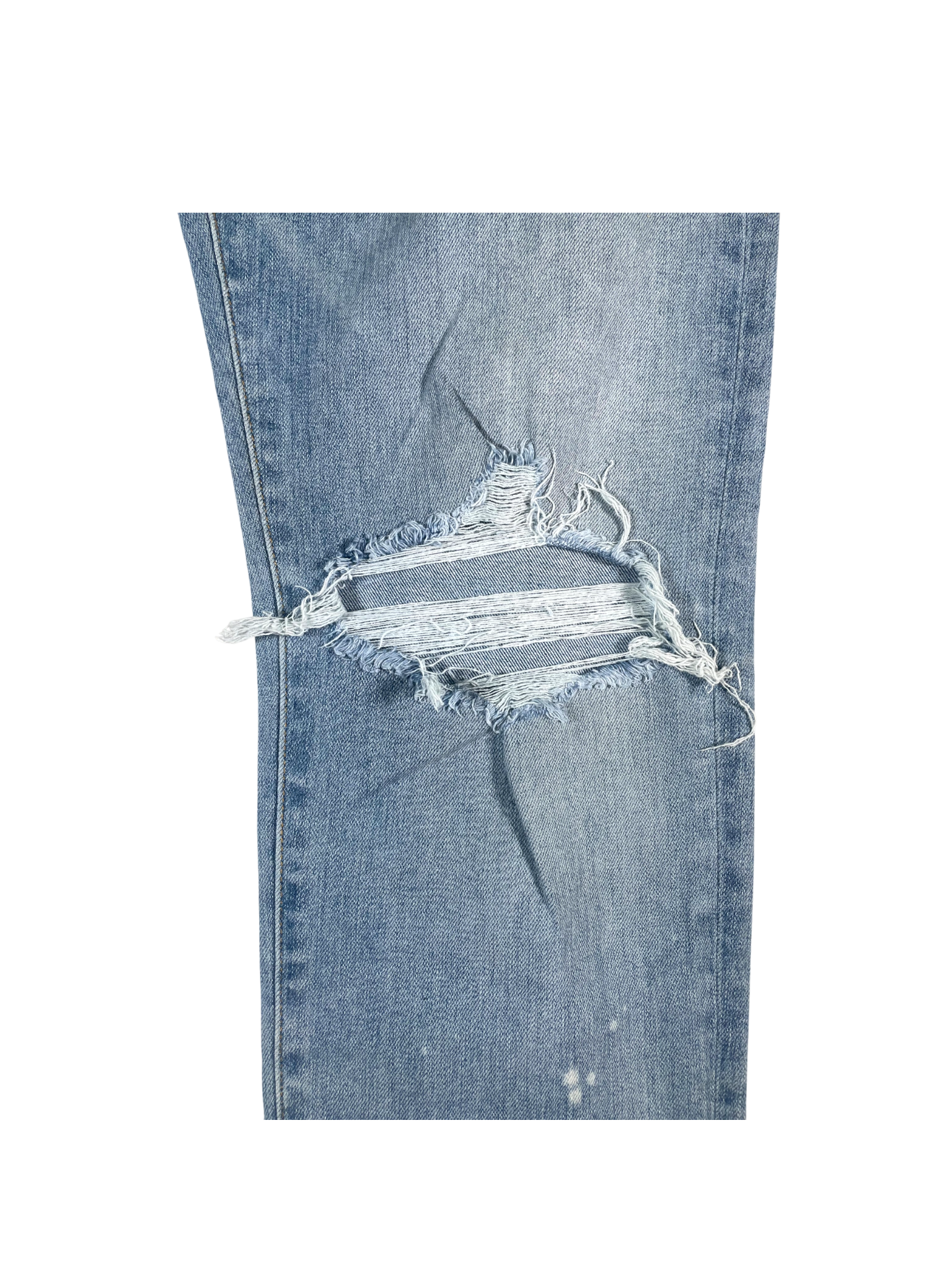 Amiri Paint Drip Light Wash Jeans