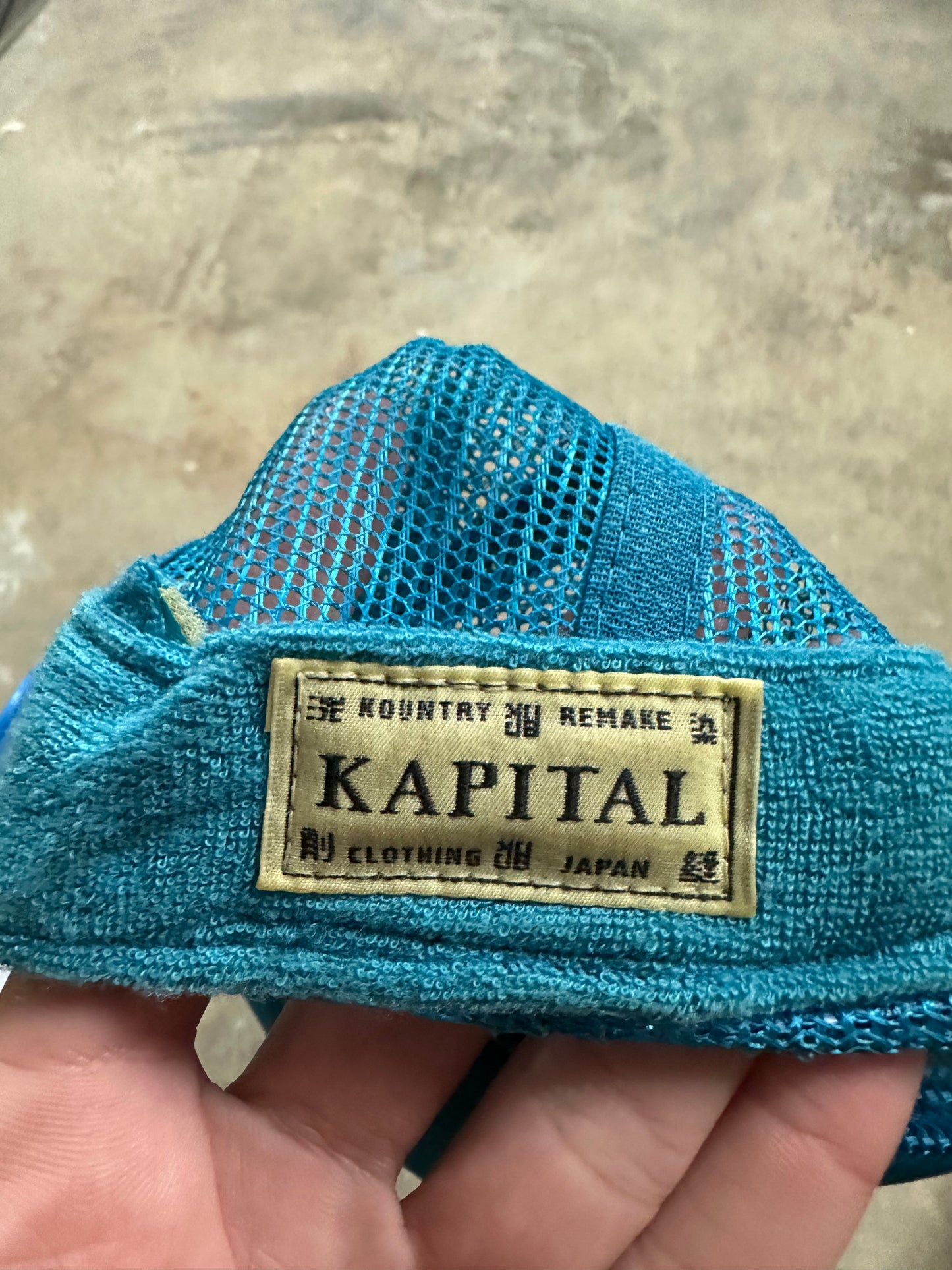 Kapital Denim Cap Blue Grey Used OSFM