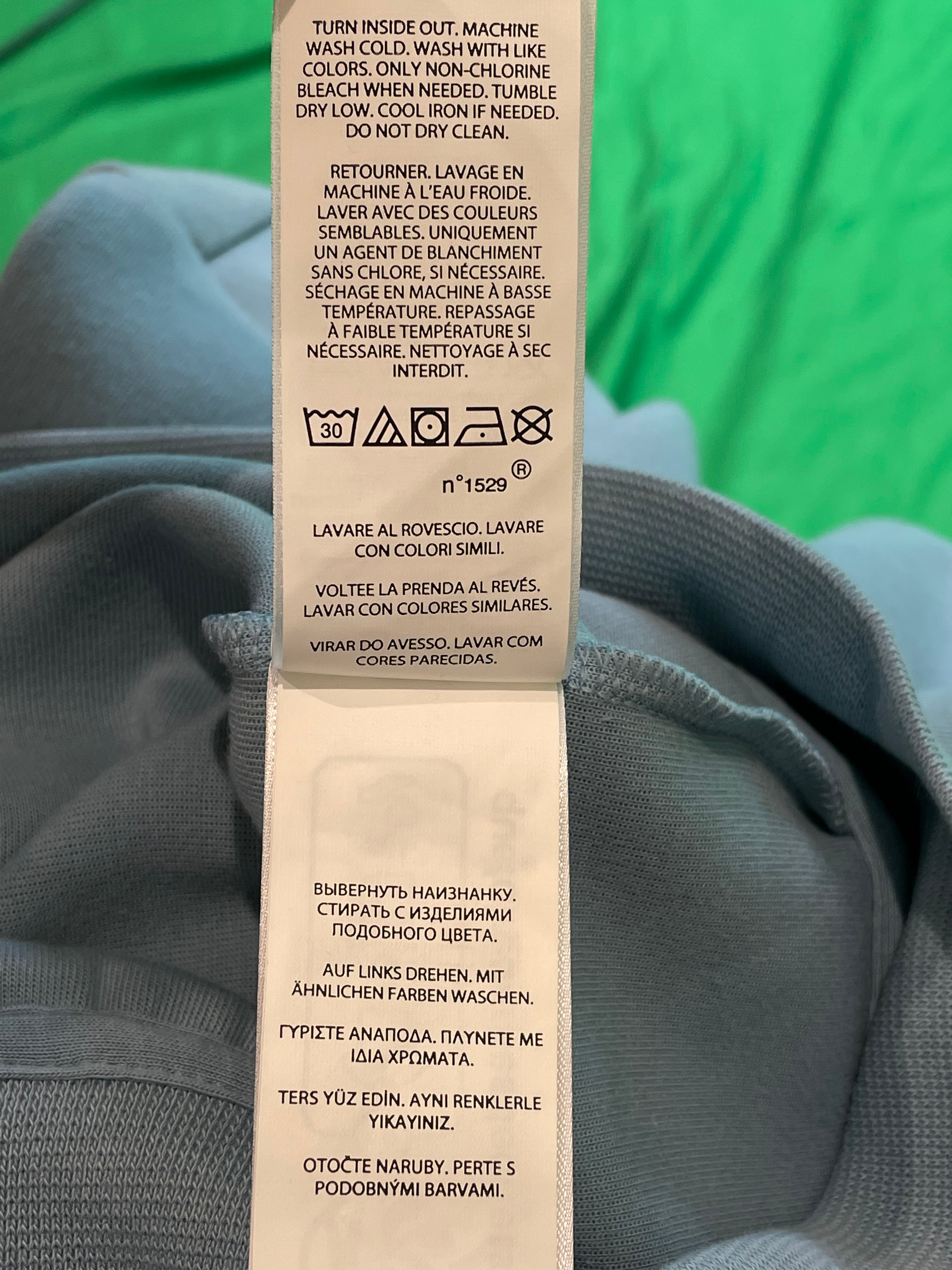 Polo Baby Blue Zip Up Hoodie