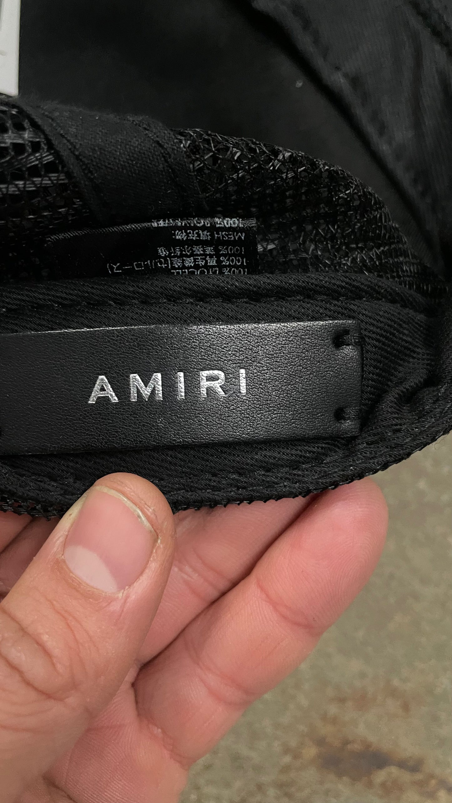 Amiri Trucker Black Green Used OS