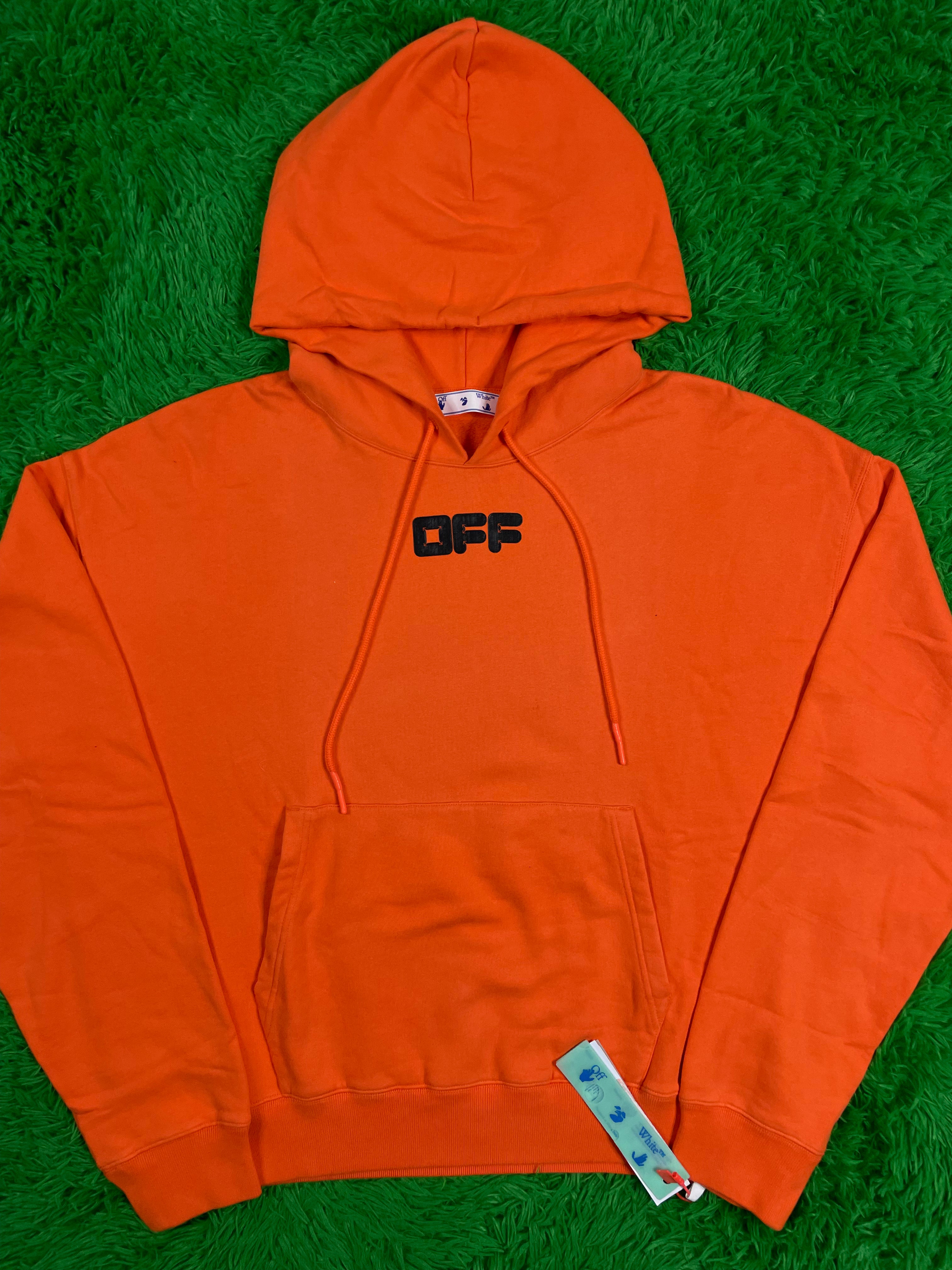 Off White Orange & Black Hoodie