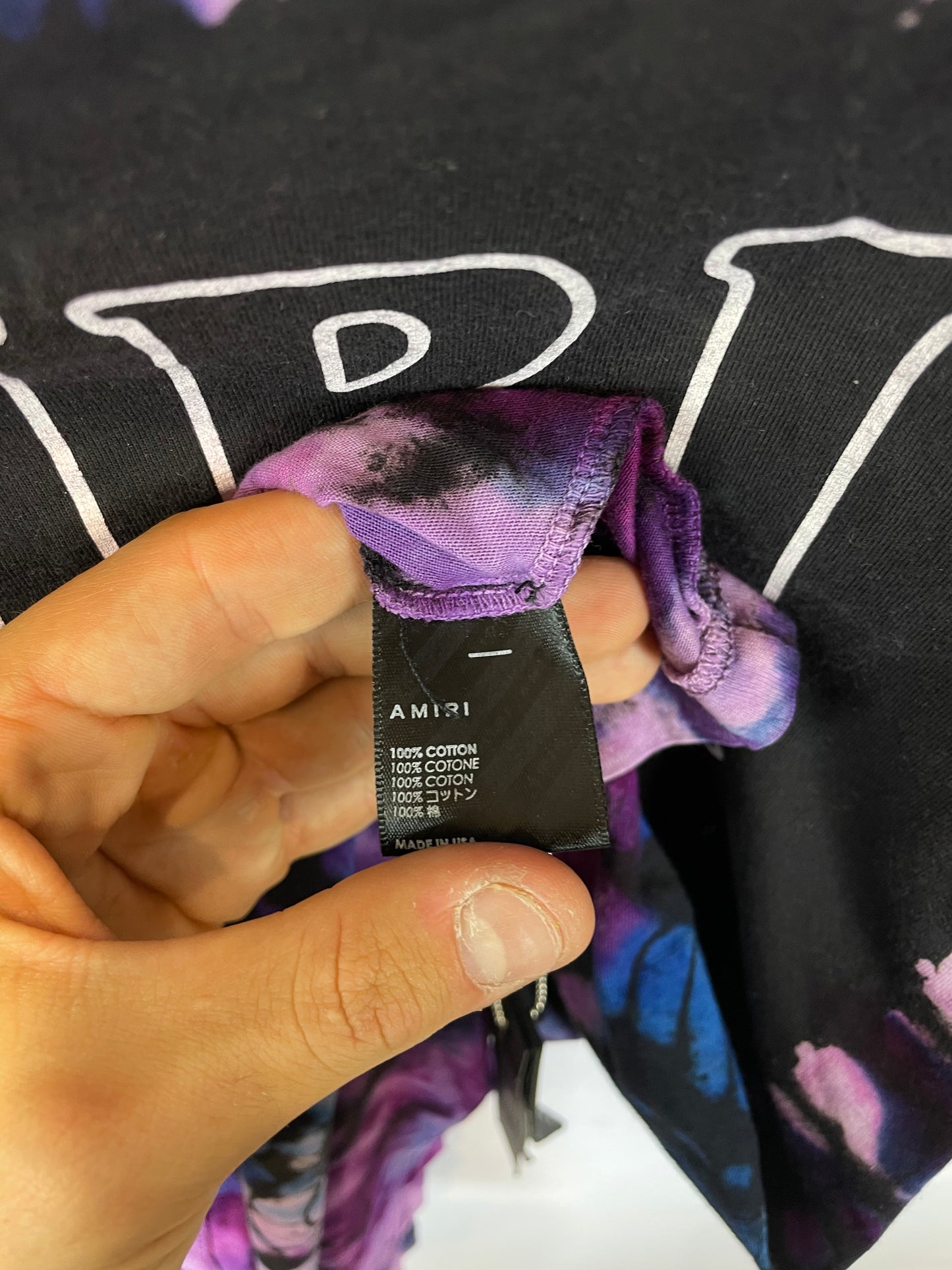 Amiri Crystal Ball Tie Dye Tee Used Small