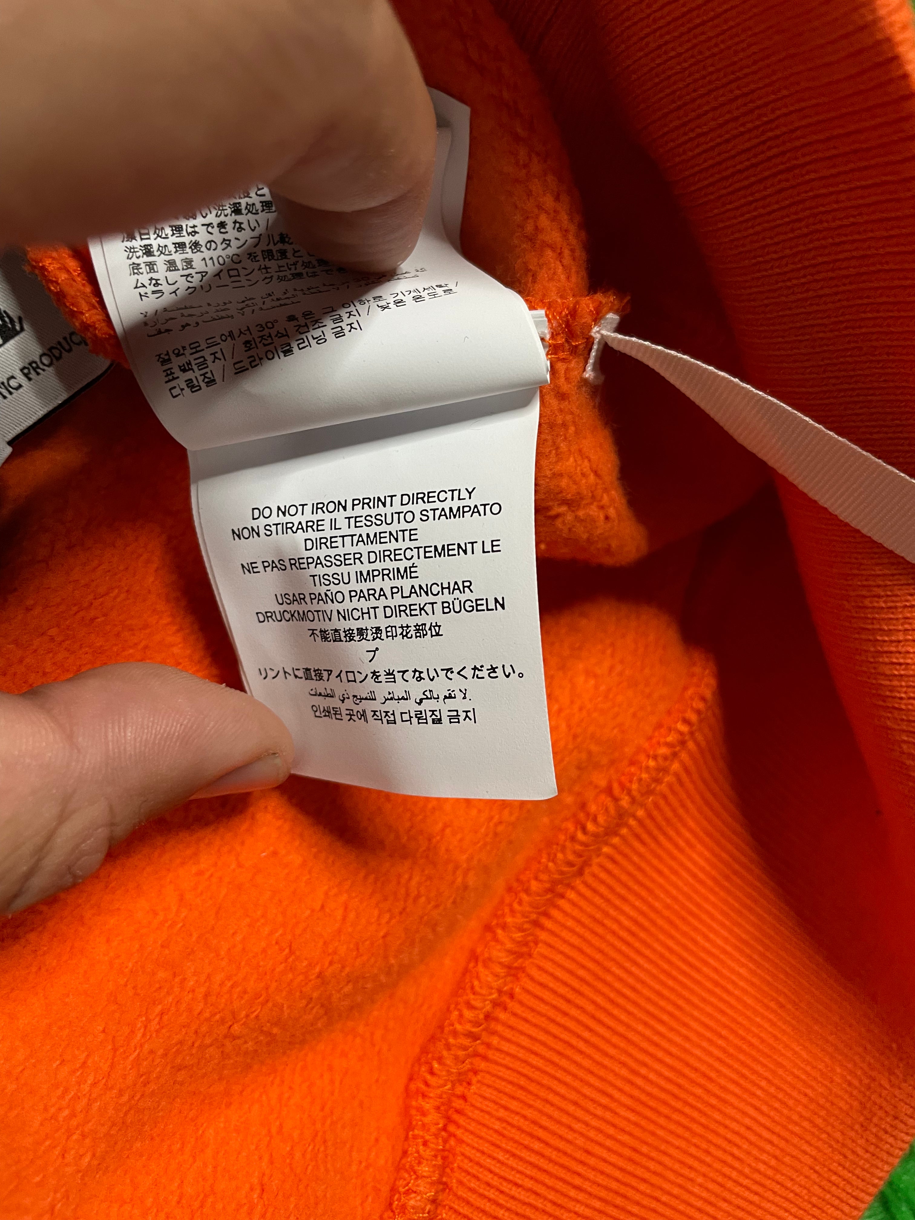 Off White Orange & Black Hoodie