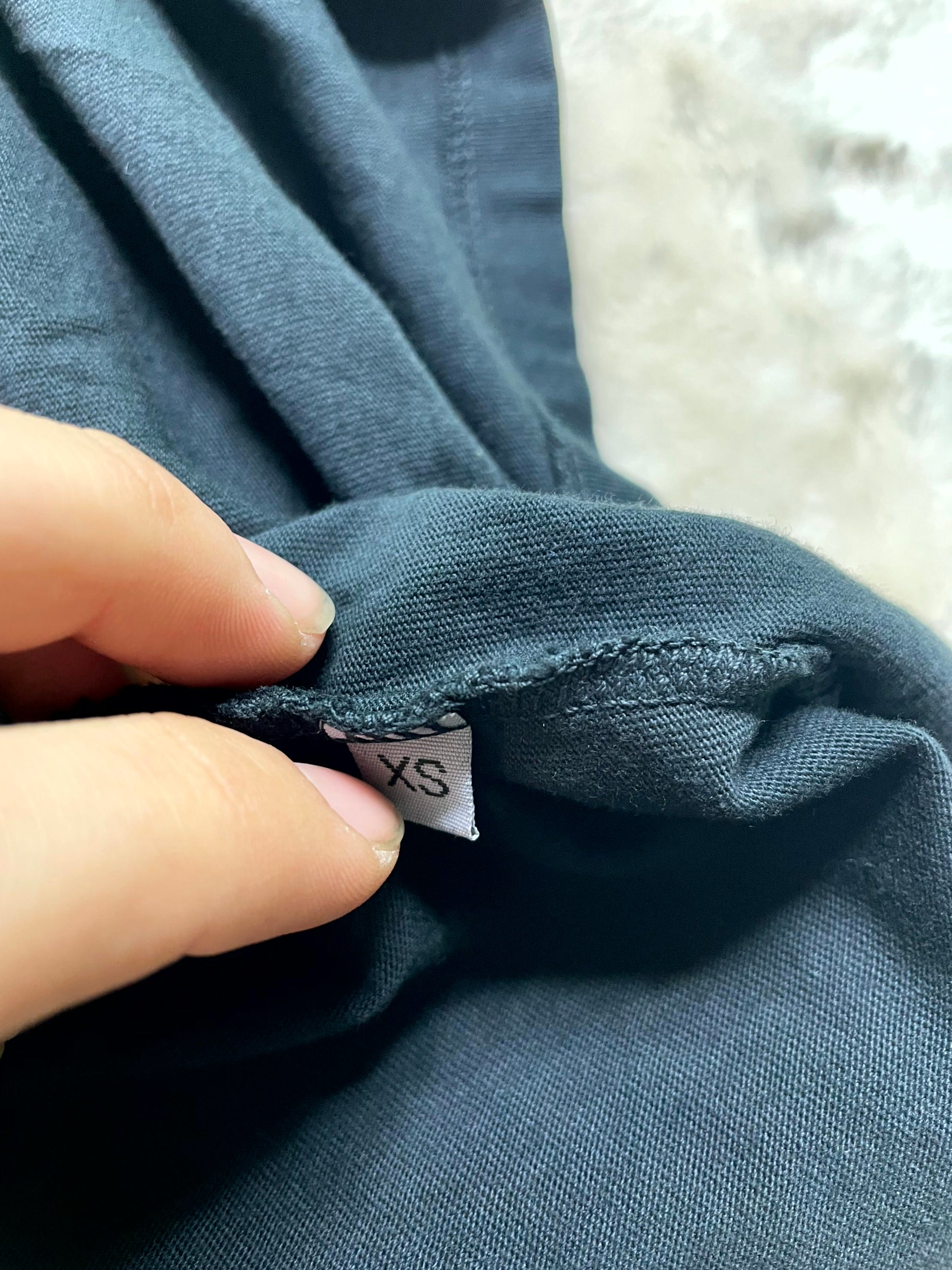 Rhude Script Logo Navy Tee