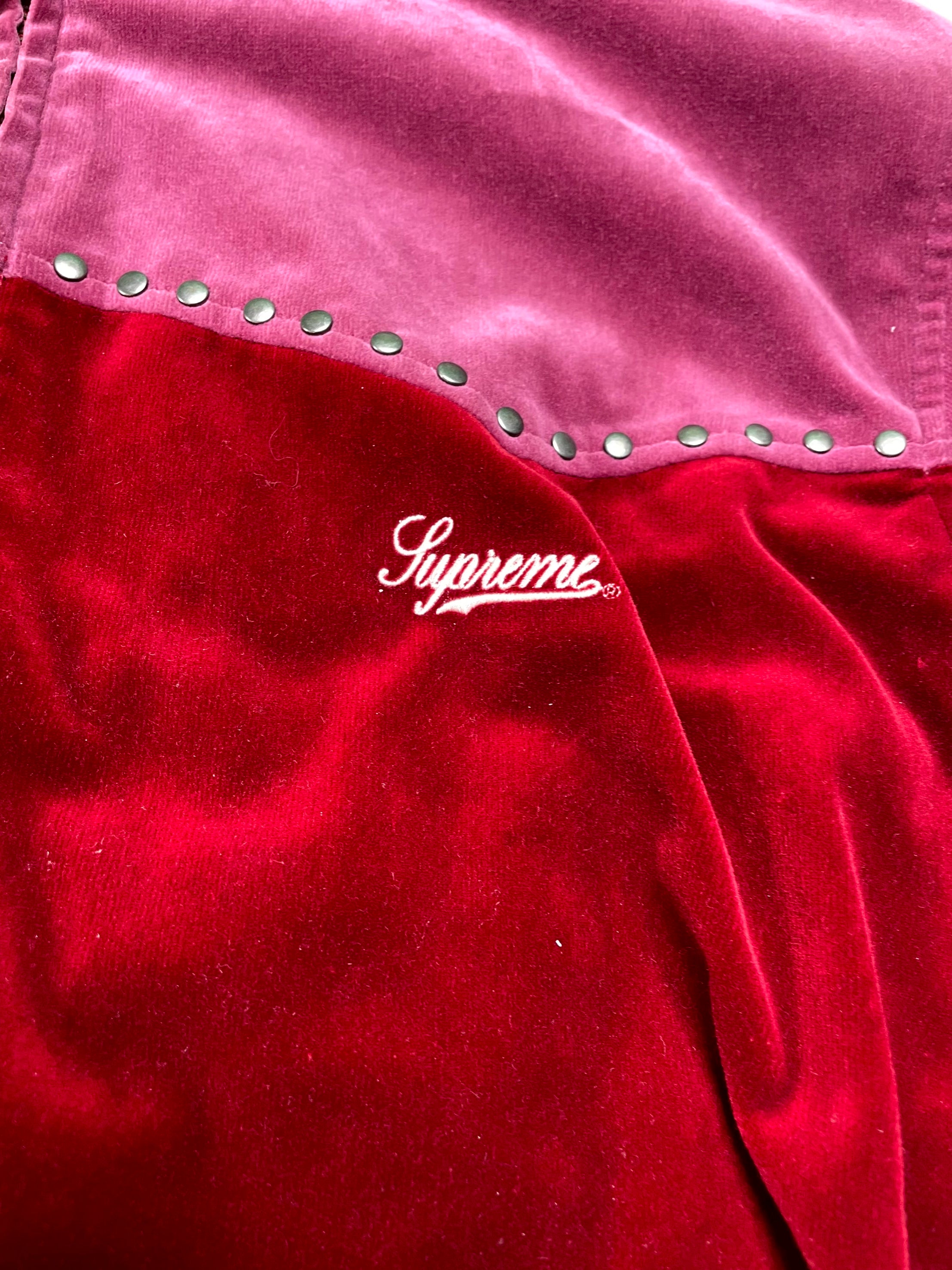 Supreme Studded Fleece Pink & Red Jacket