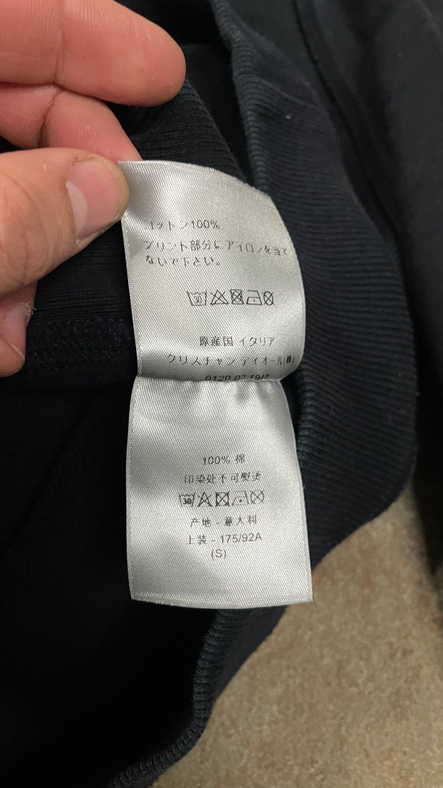 Dior Atelier Hoodie Navy Used Small