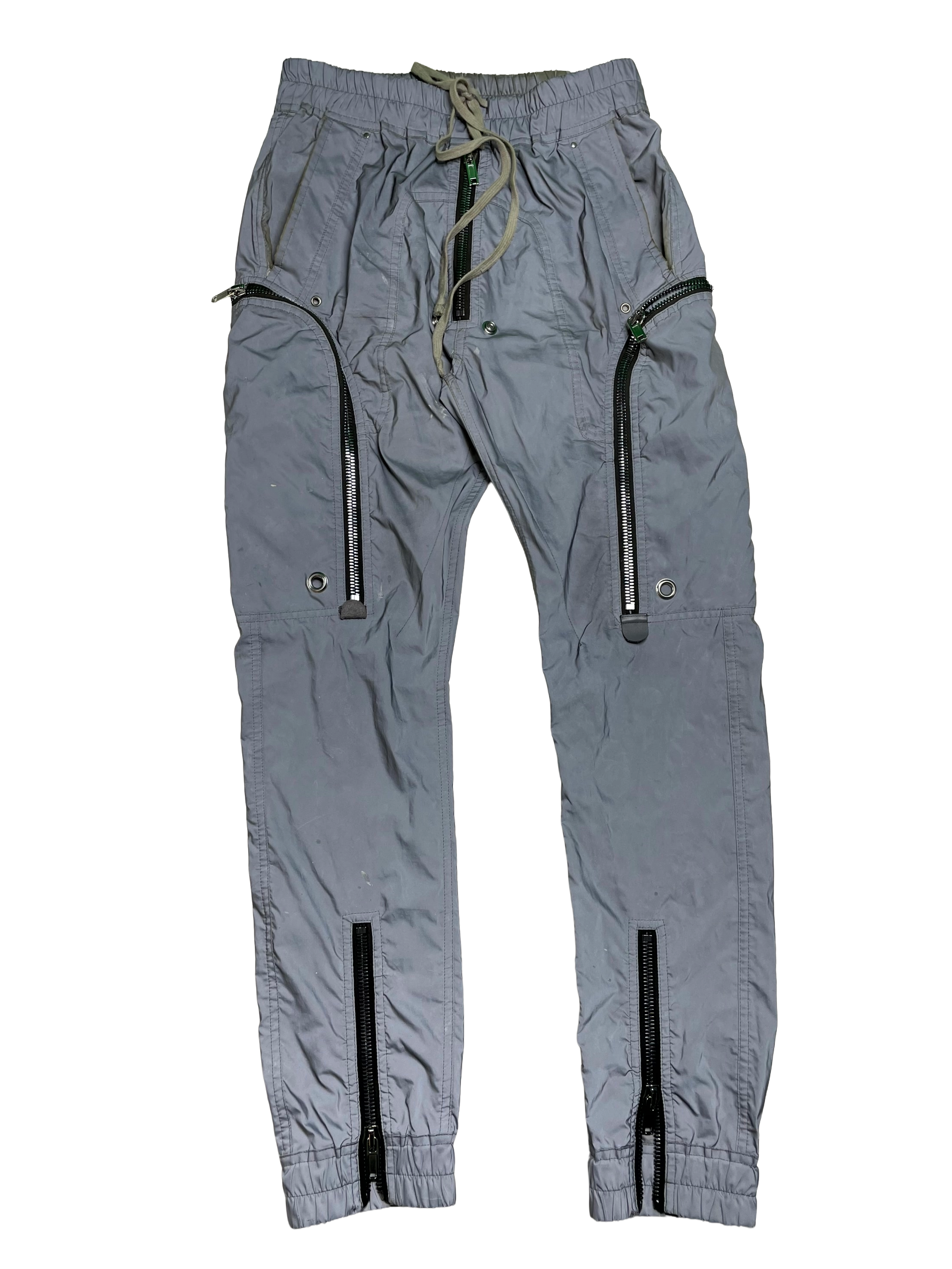 Rick Owens Reflective Bauhaus Gray Cargo Pants