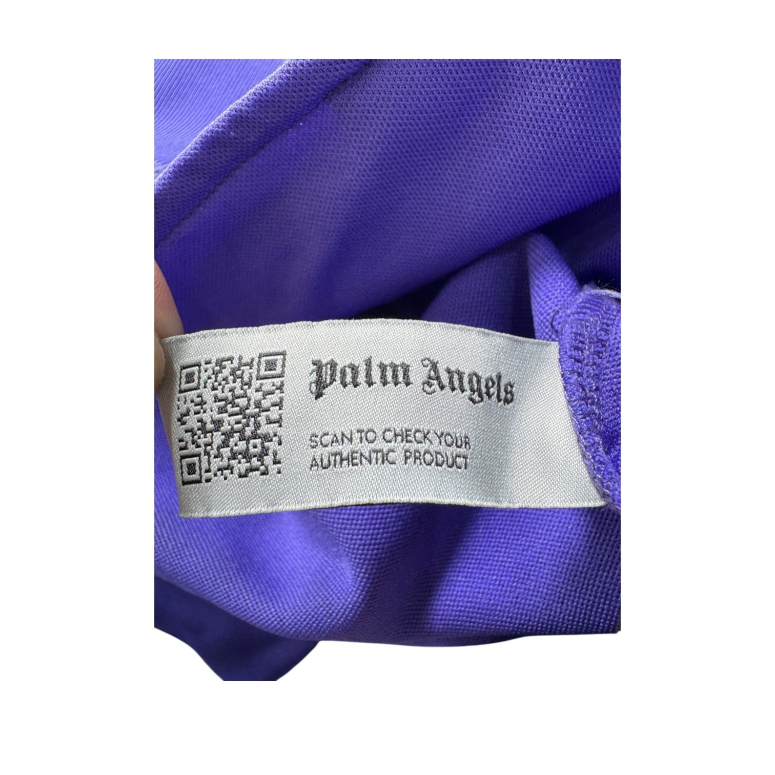 Palm Angels Stripe Track Purple & White Jacket