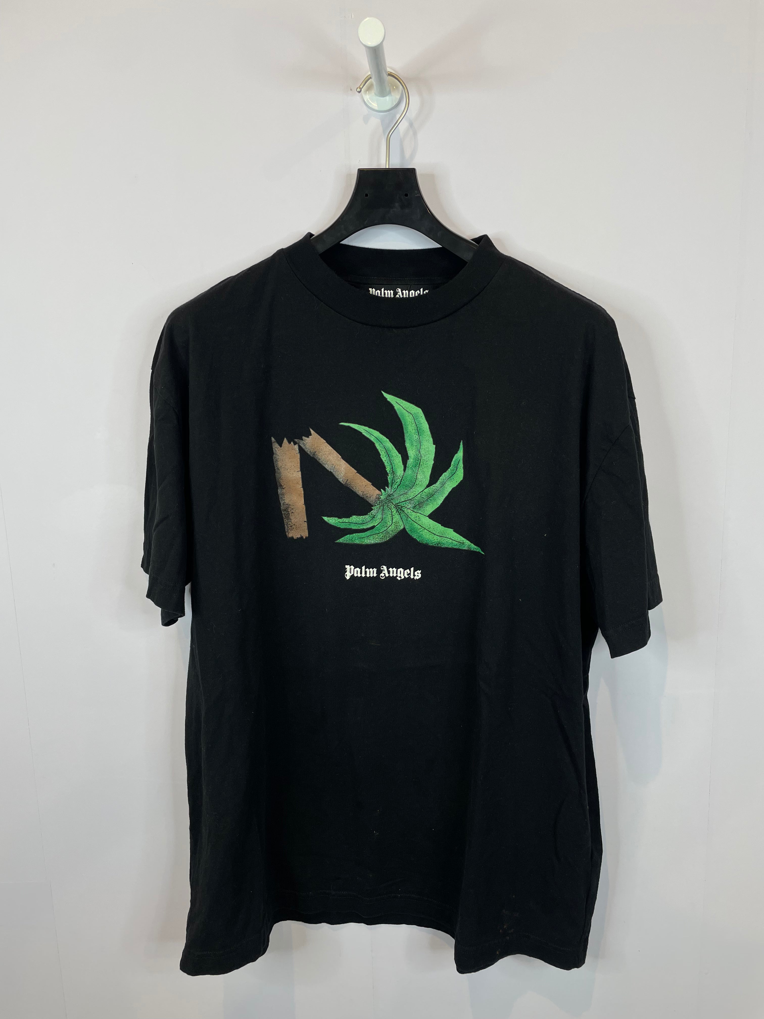 Palm Angels Palm Tree Tee Black Used XXL