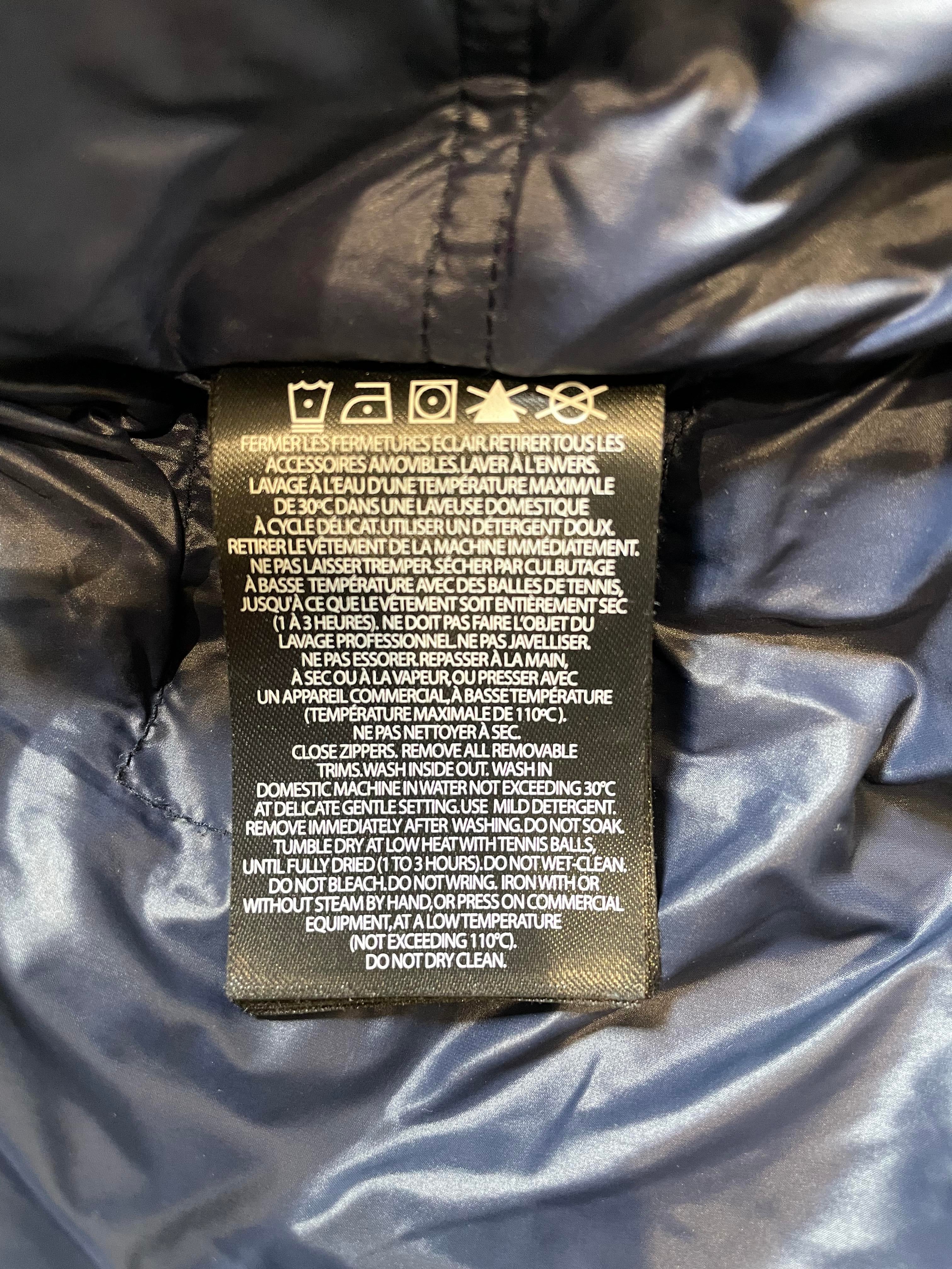 Mackage Navy Denim Puffer Jacket