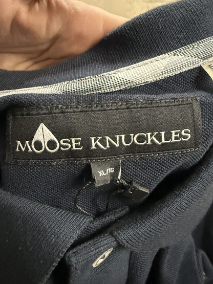 Moose Knuckles Button Up Navy Used XL