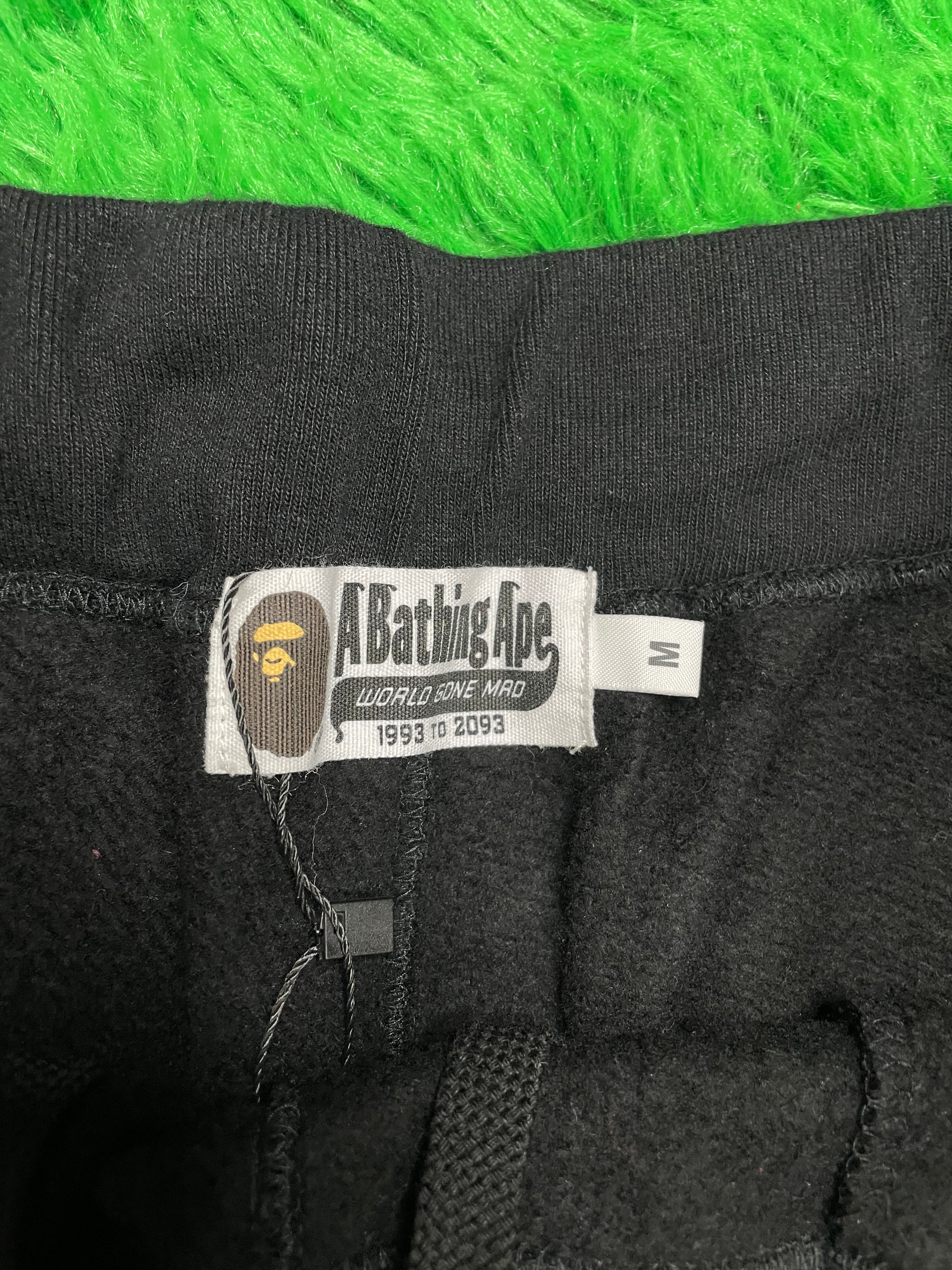 BAPE Shark Sweats Black Blue Medium Used