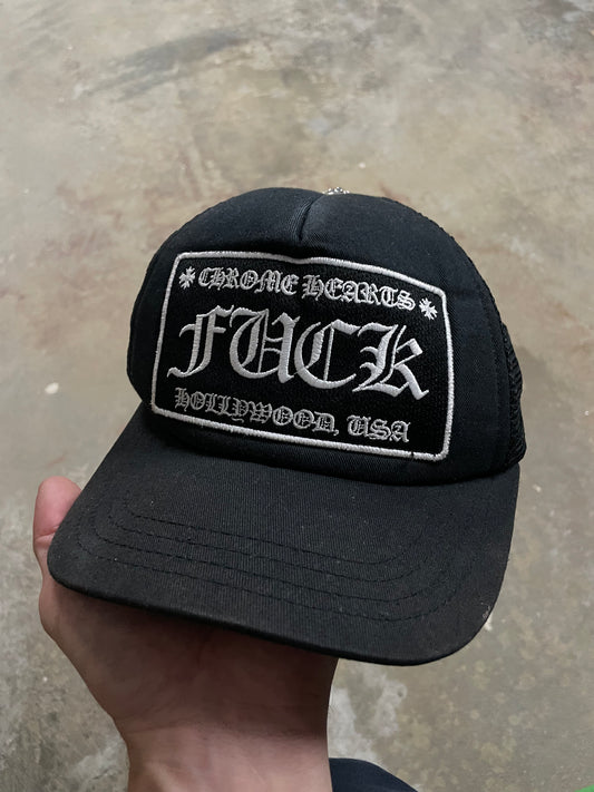 Chrome Hearts Fuck Trucker Black Used OSFM