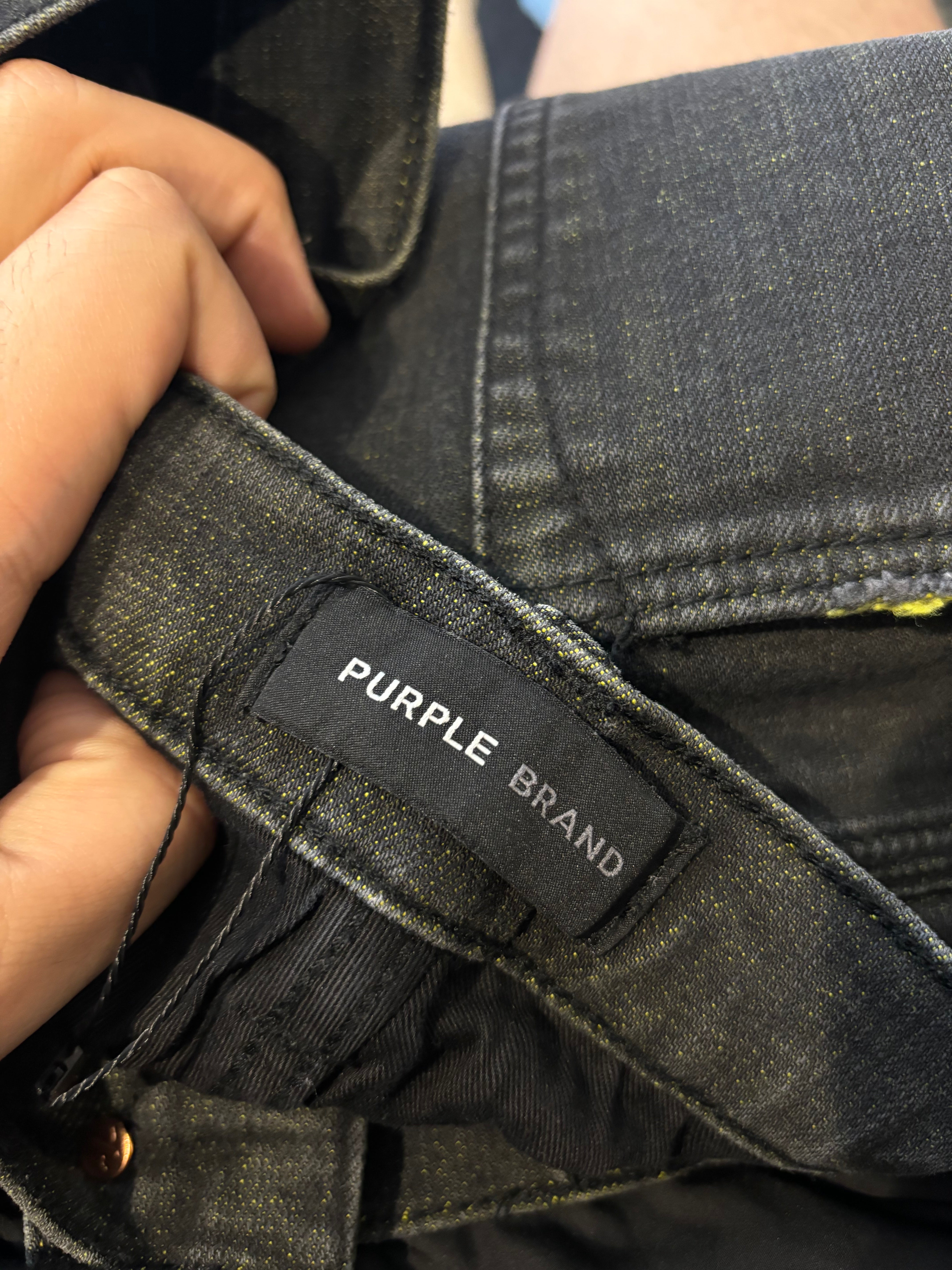 Purple Jeans Black Lime Used 38