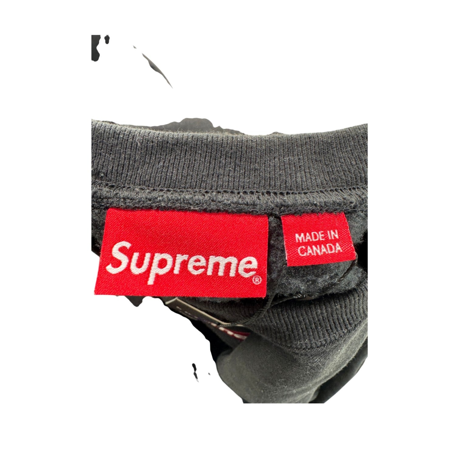 Supreme Bogo Crewneck Black & Red Sweatshirt