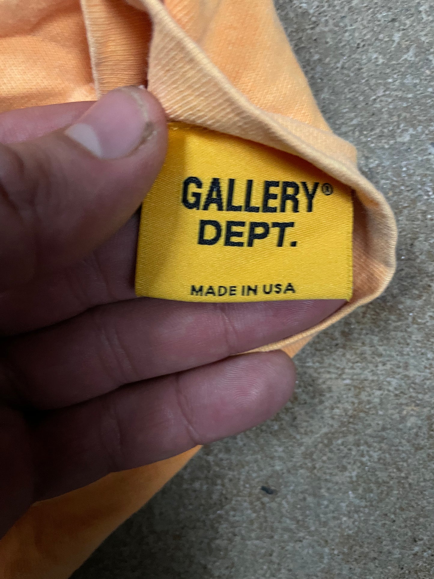 Gallery Dept Tee Orange Black Used Medium