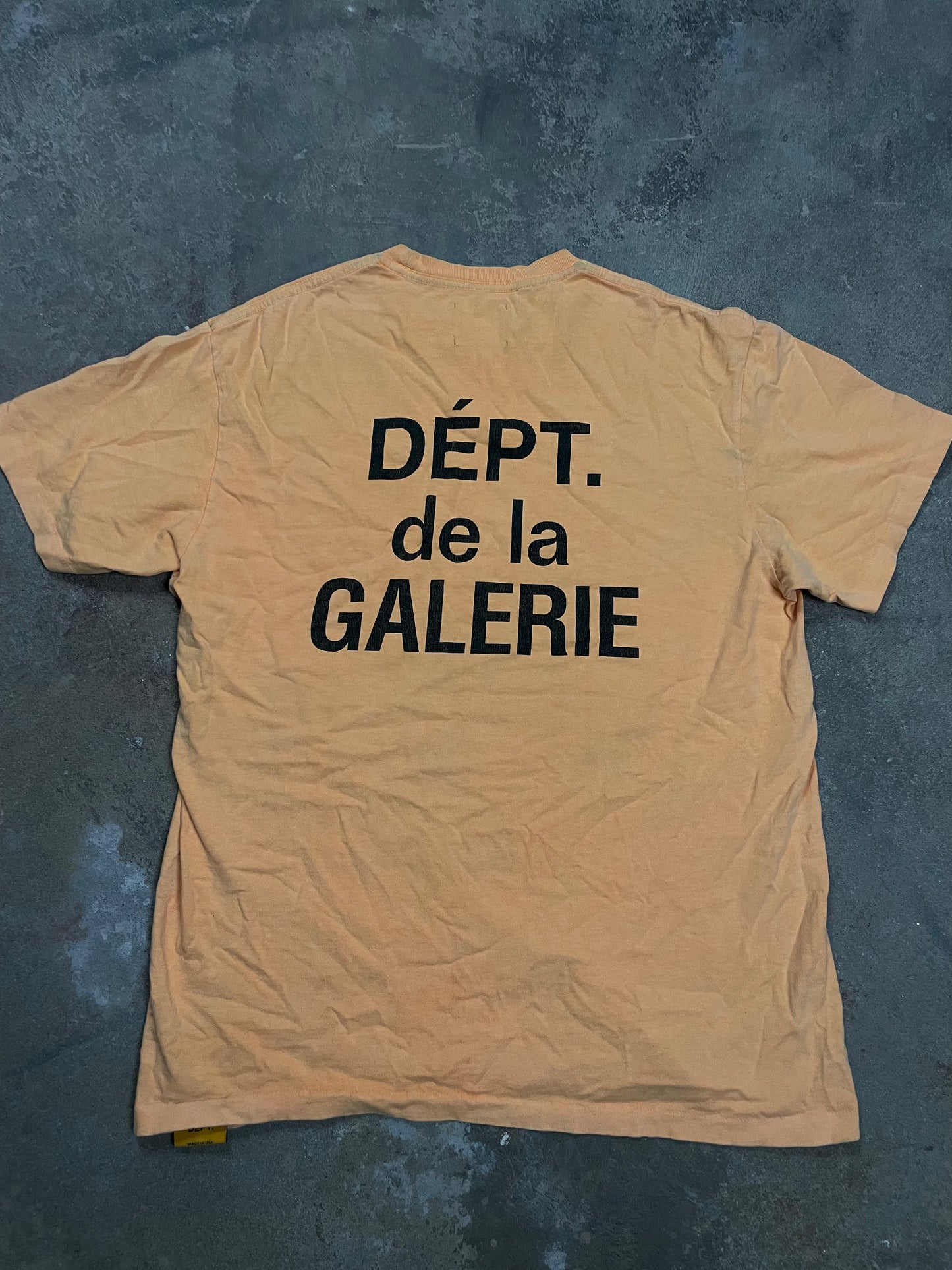 Gallery Dept Tee Orange Black Used Medium