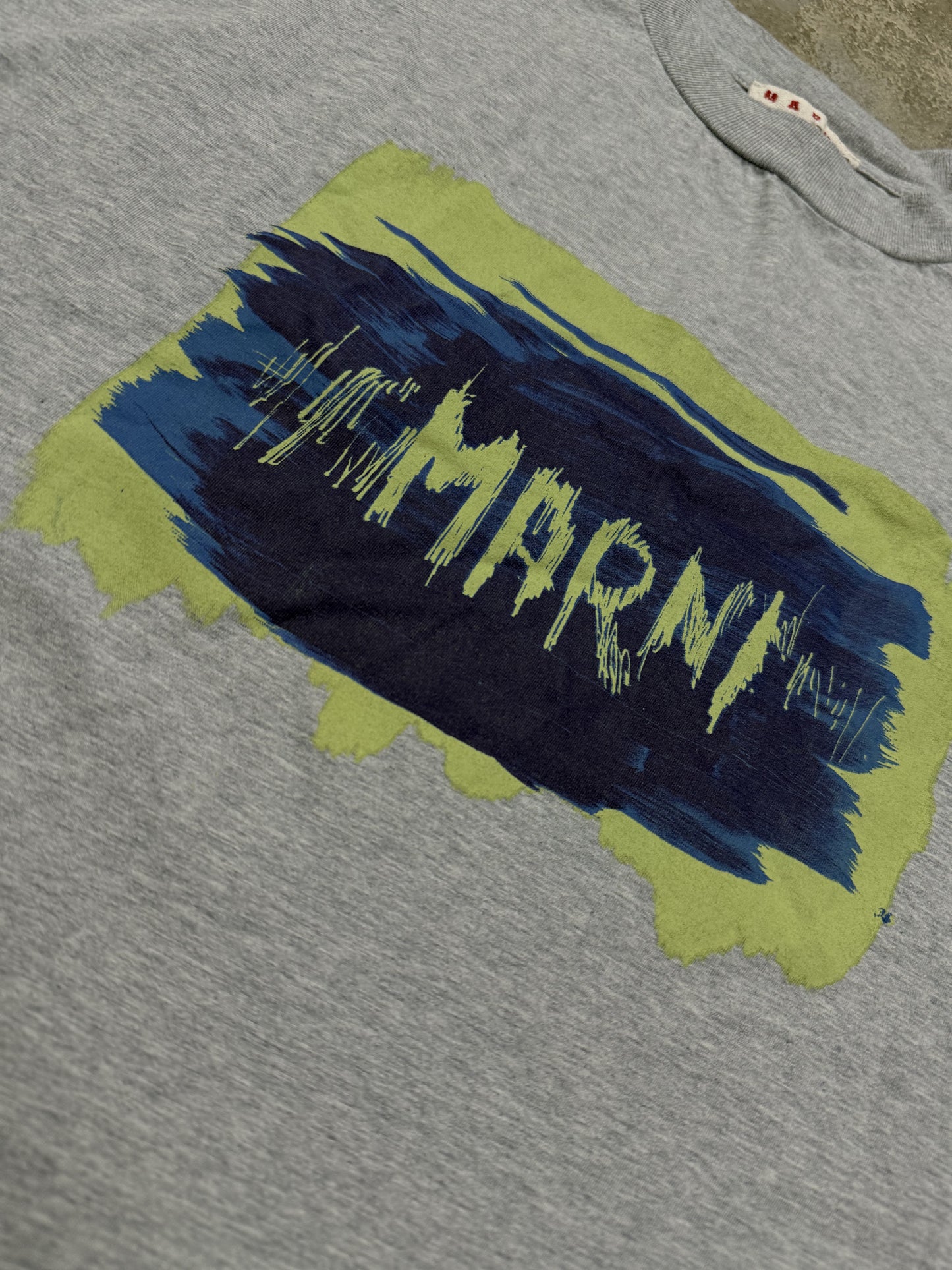 Marni Grafitti T Shirt grey Used Small