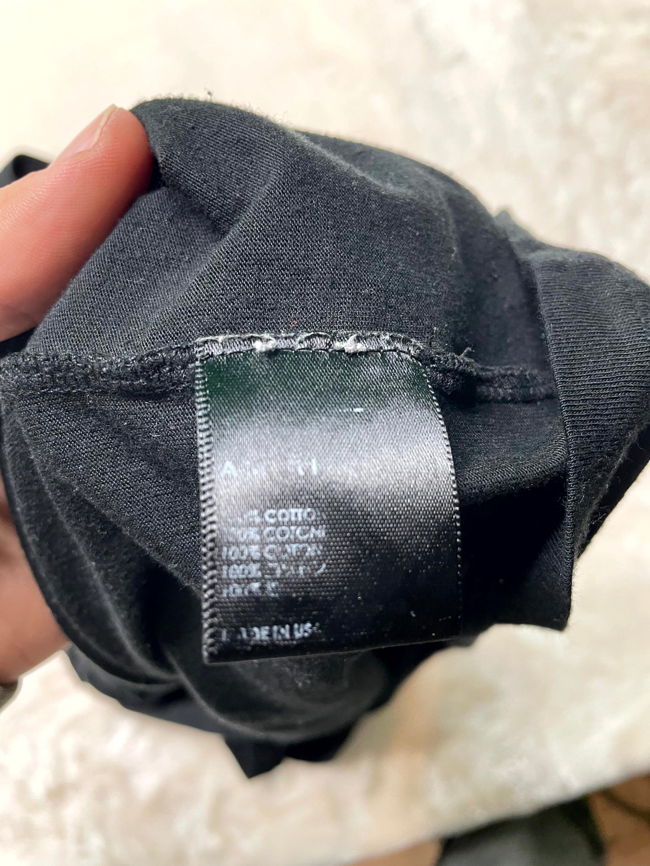 Amiri Varsity Logo Black & Cream Tee