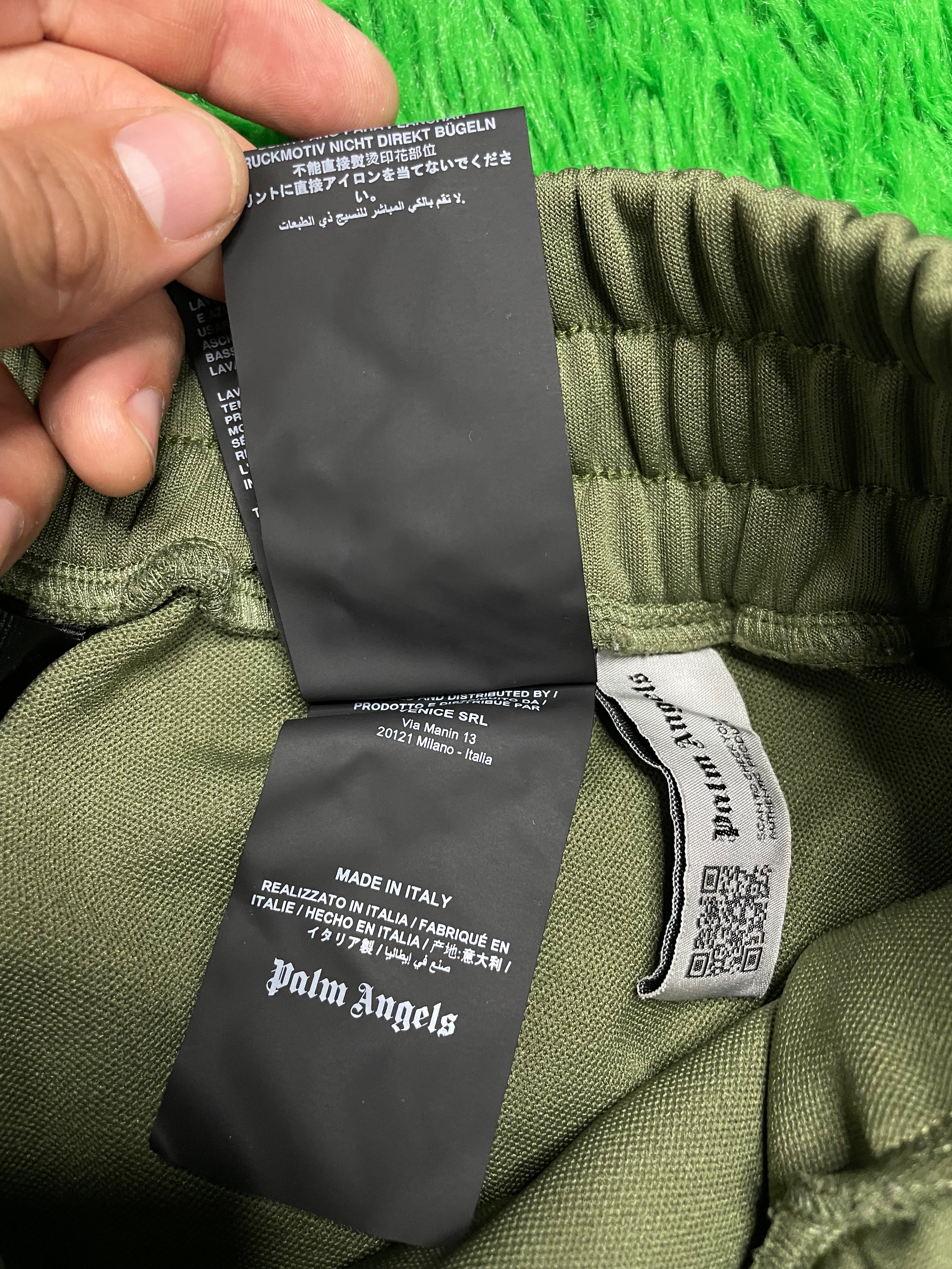Palm Angels Track Green & Purple Sweats