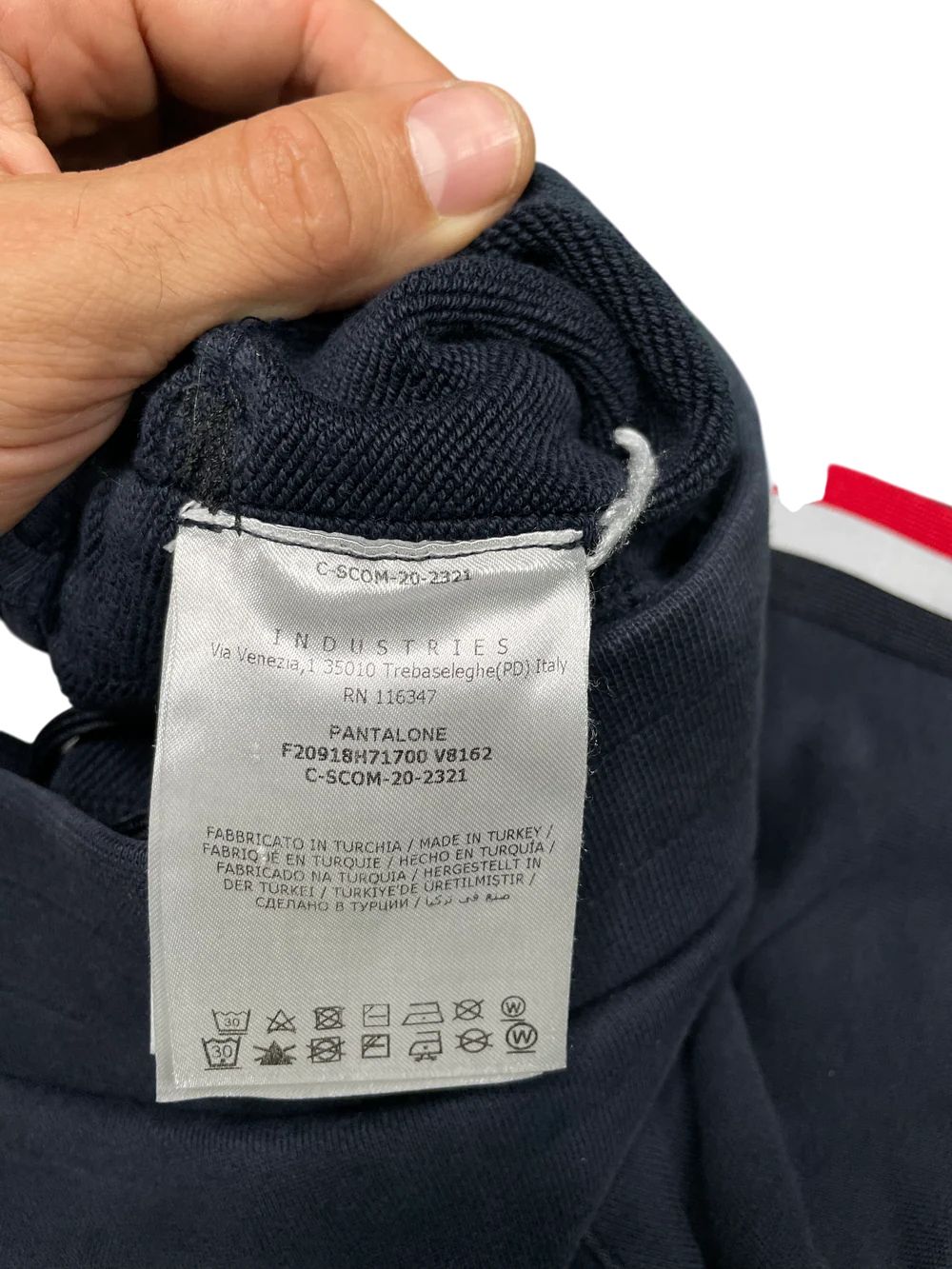 Moncler Navy & Red Sweats