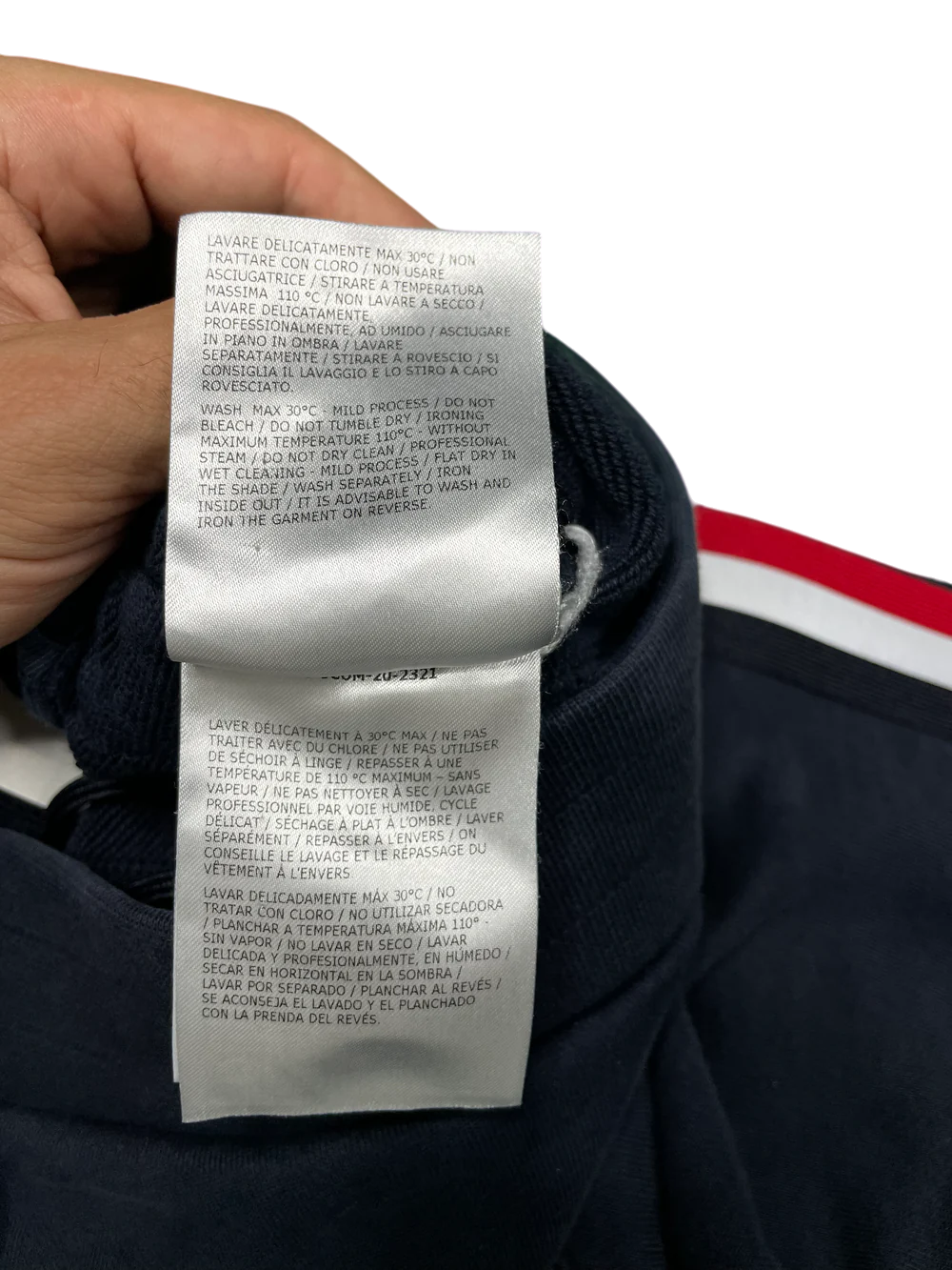 Moncler Navy & Red Sweats