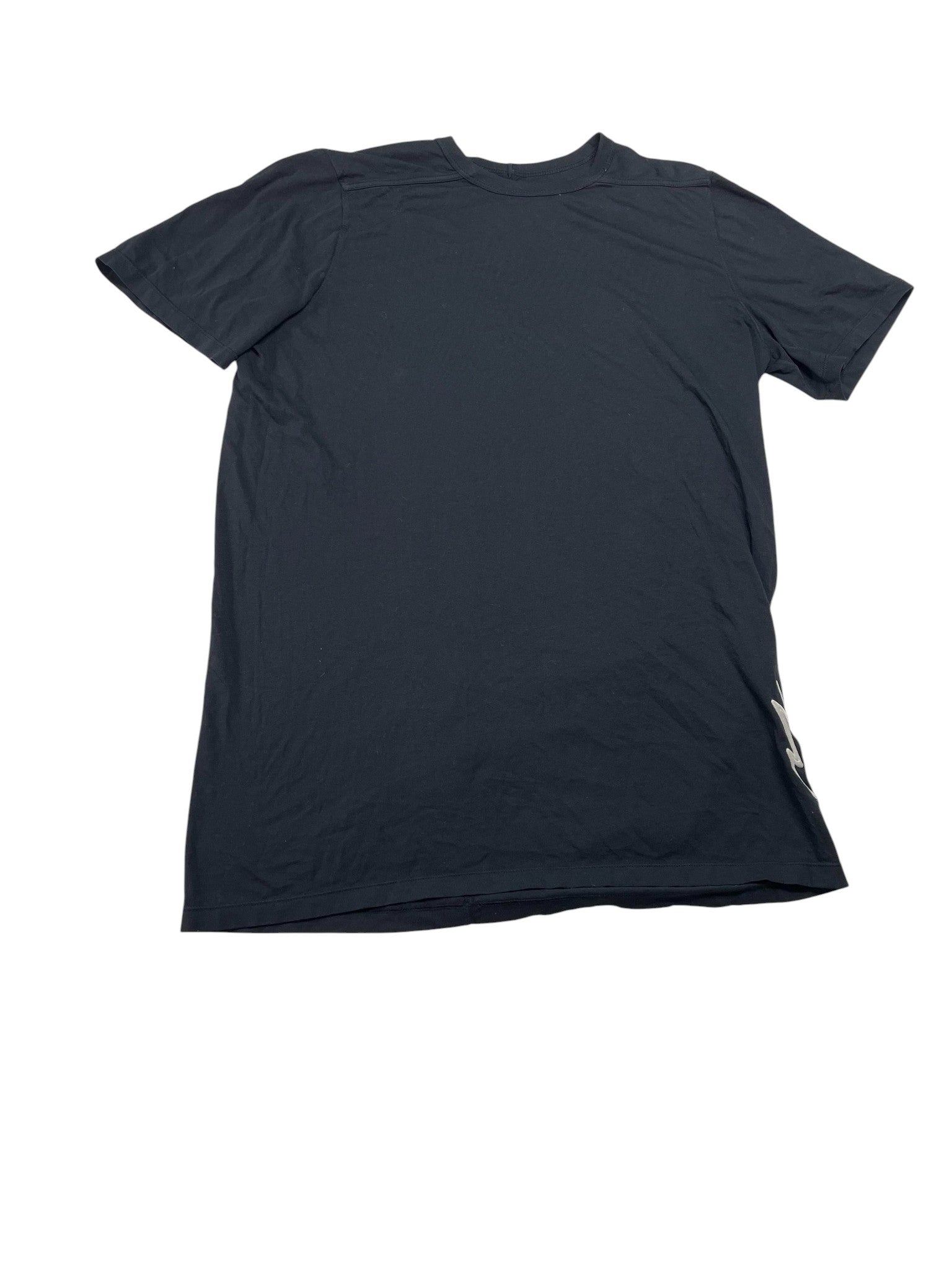 Rick Owens 'Embroidered Logo' Black Tee