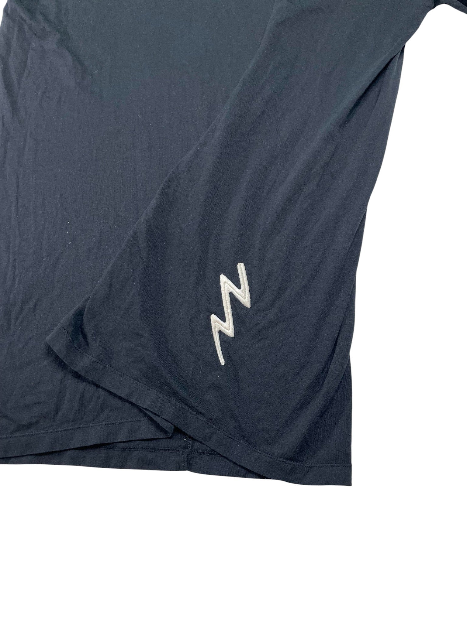 Rick Owens 'Embroidered Logo' Black Tee