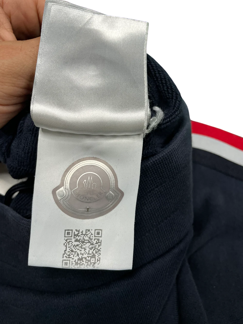 Moncler Navy & Red Sweats