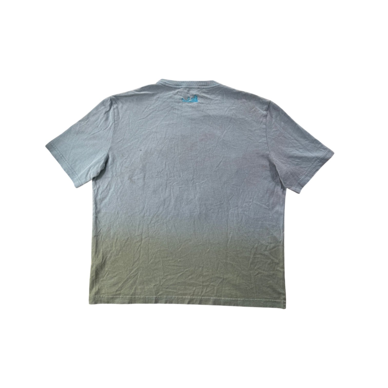 Lanvin Gradient Palm Tree Blue & Green Tee