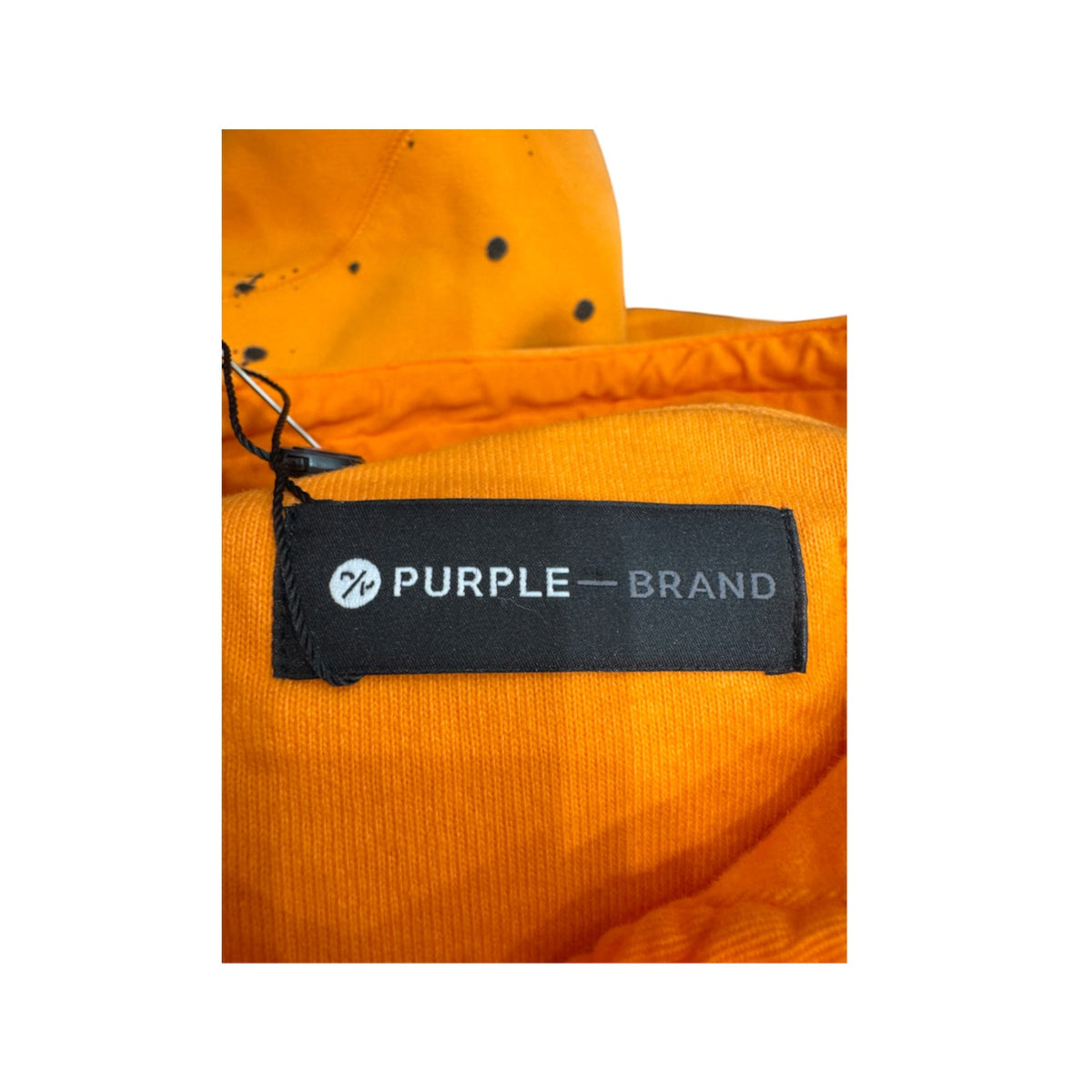 Purple Brand Splatter Orange & Black Hoodie